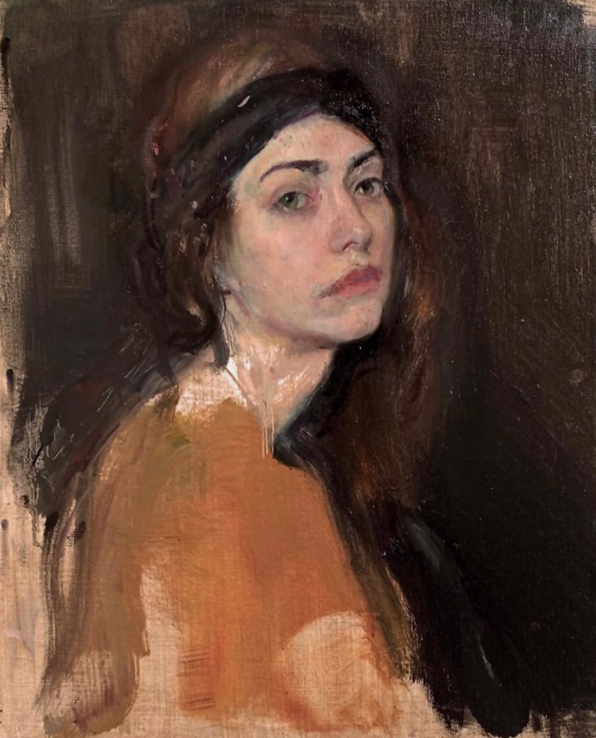 Portrait of a Young Woman by Anatoli Lyukin