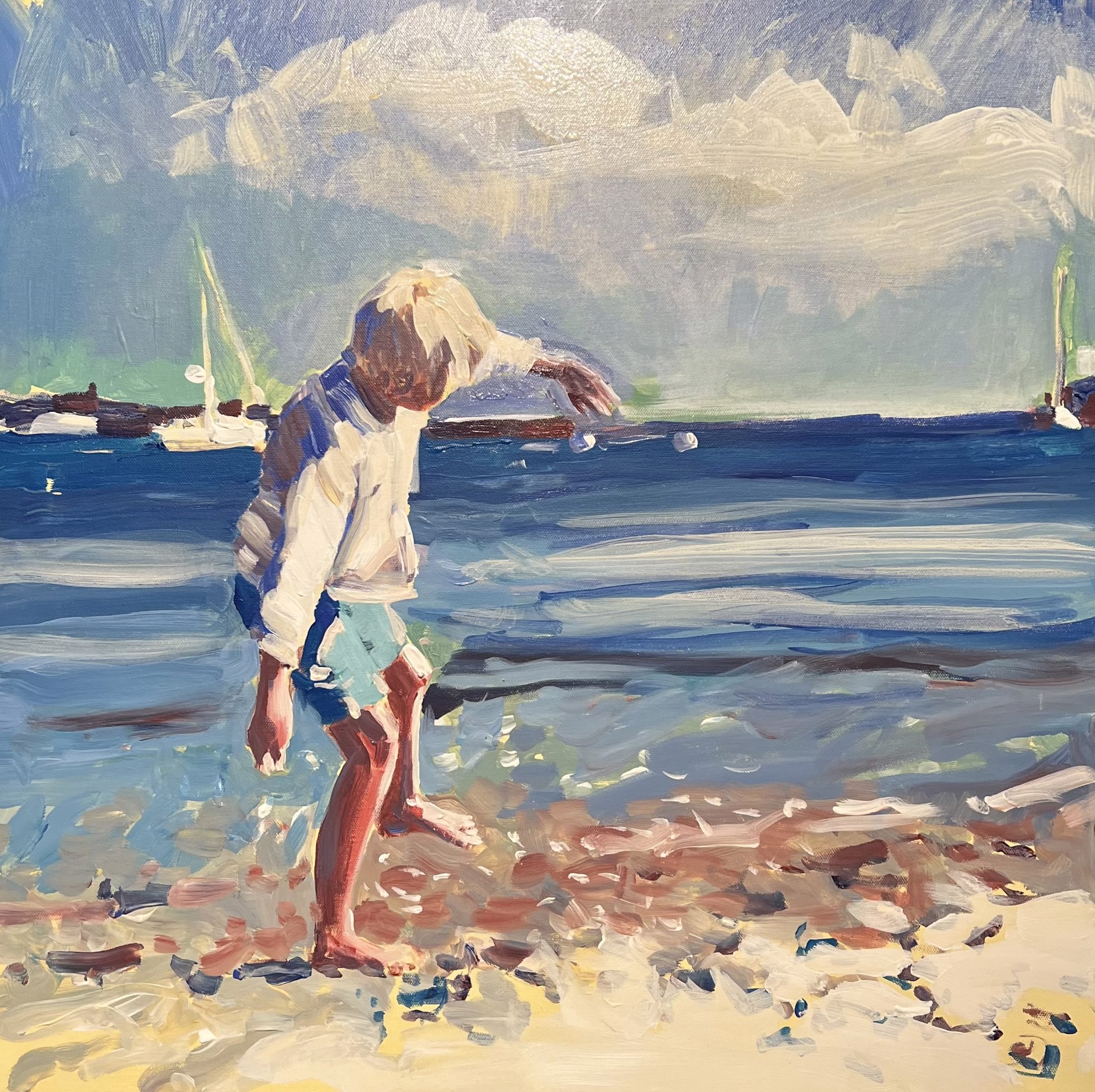 Tossing Pebbles in the Sea by Laura Lacambra Shubert