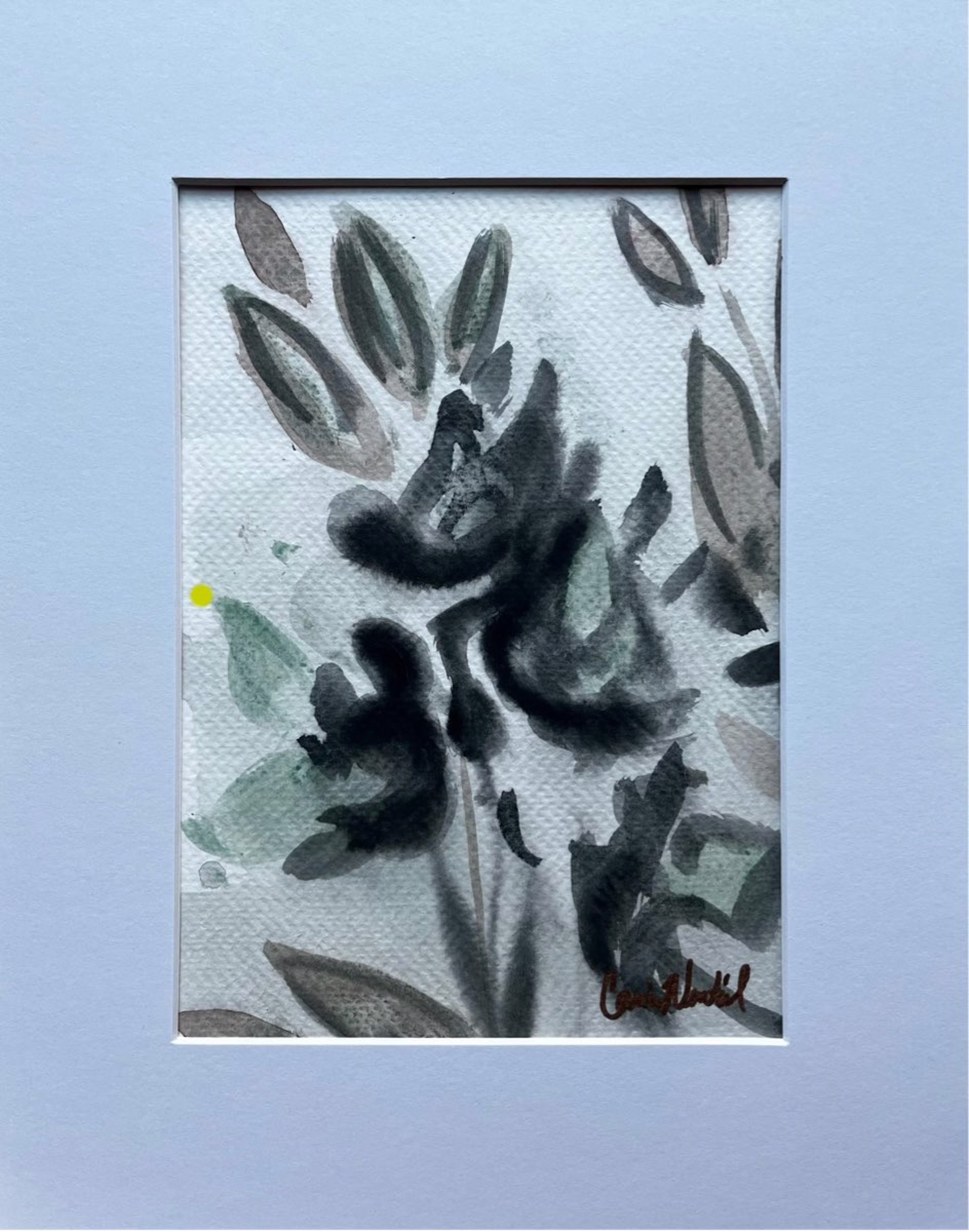 Small Botanical 8 (matted) by Carrie Nenstiel