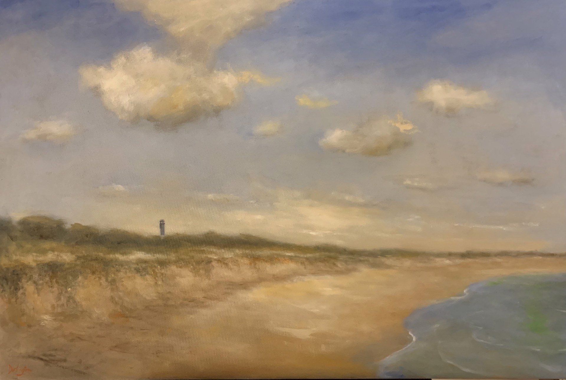 Lighthouse and Disappearing  Dunes by Jim Darlington