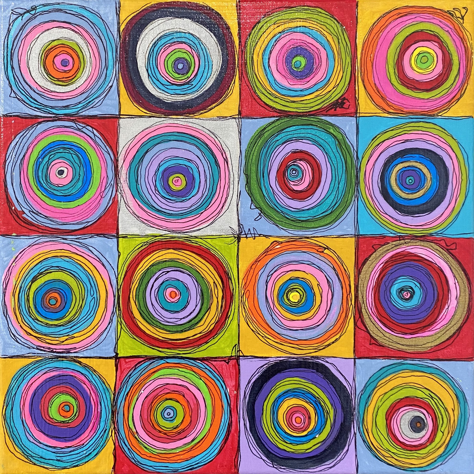 Bullseye Mosaic 1 by Lyndell Palermo