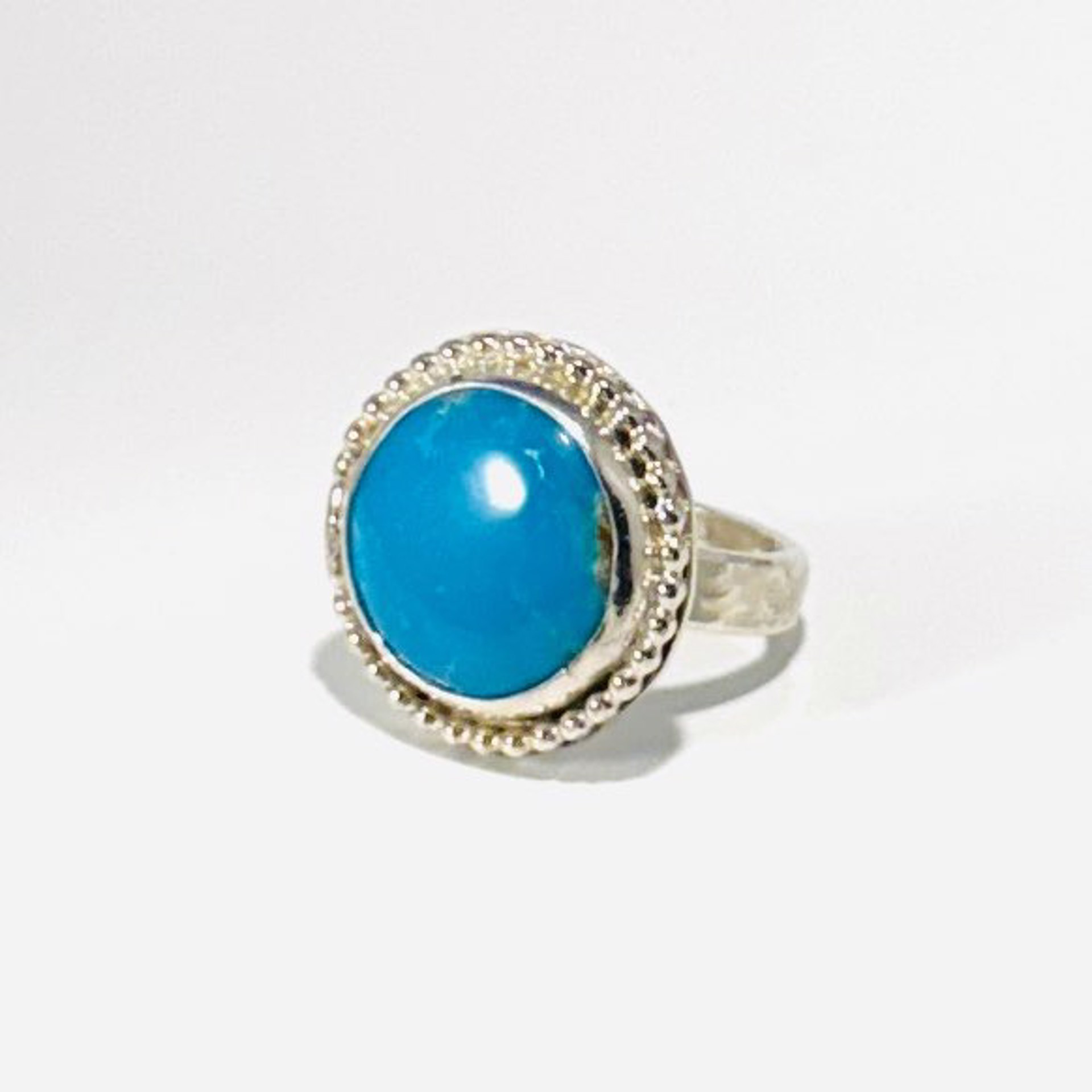 Bandit's Mine Turquoise Ring sz6.5 AB23-59 by Anne Bivens