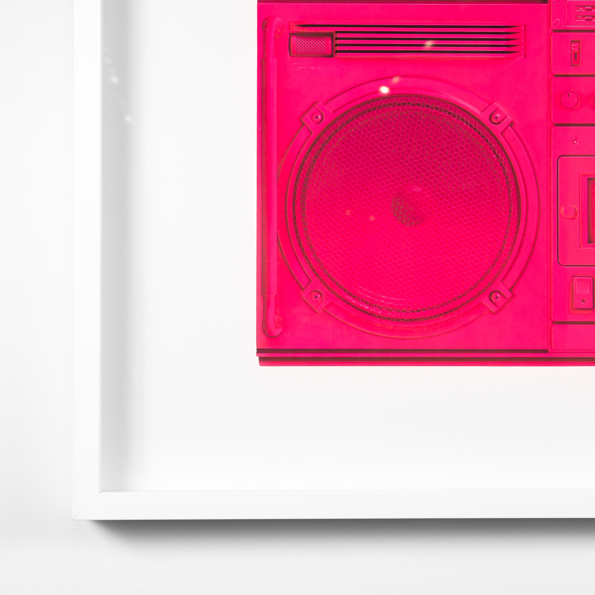 Boombox Sculpture series Size D, Pink, 2019 by Lyle Owerko | Boomboxes