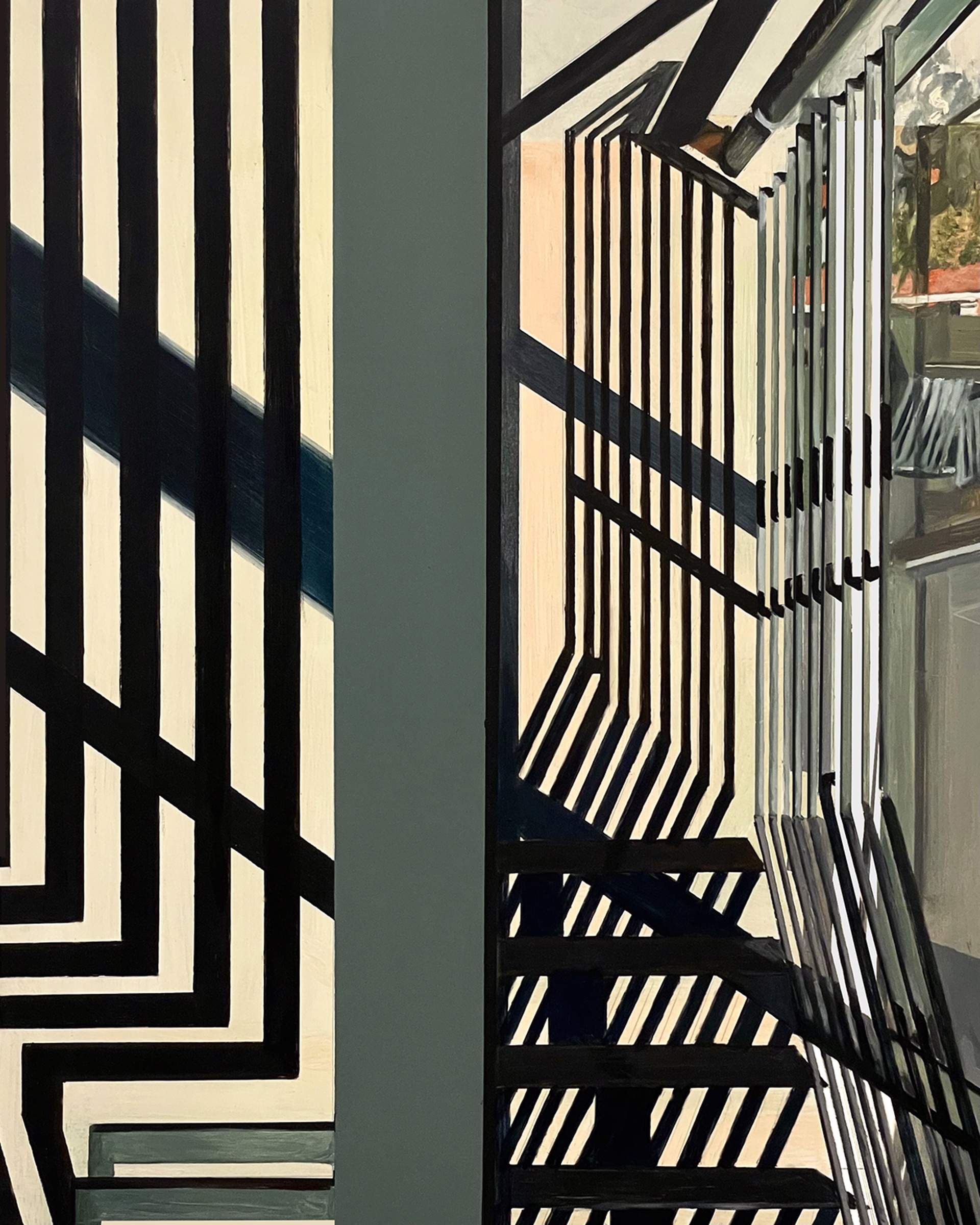 Shadows in a Stairwell by Allan Gorman