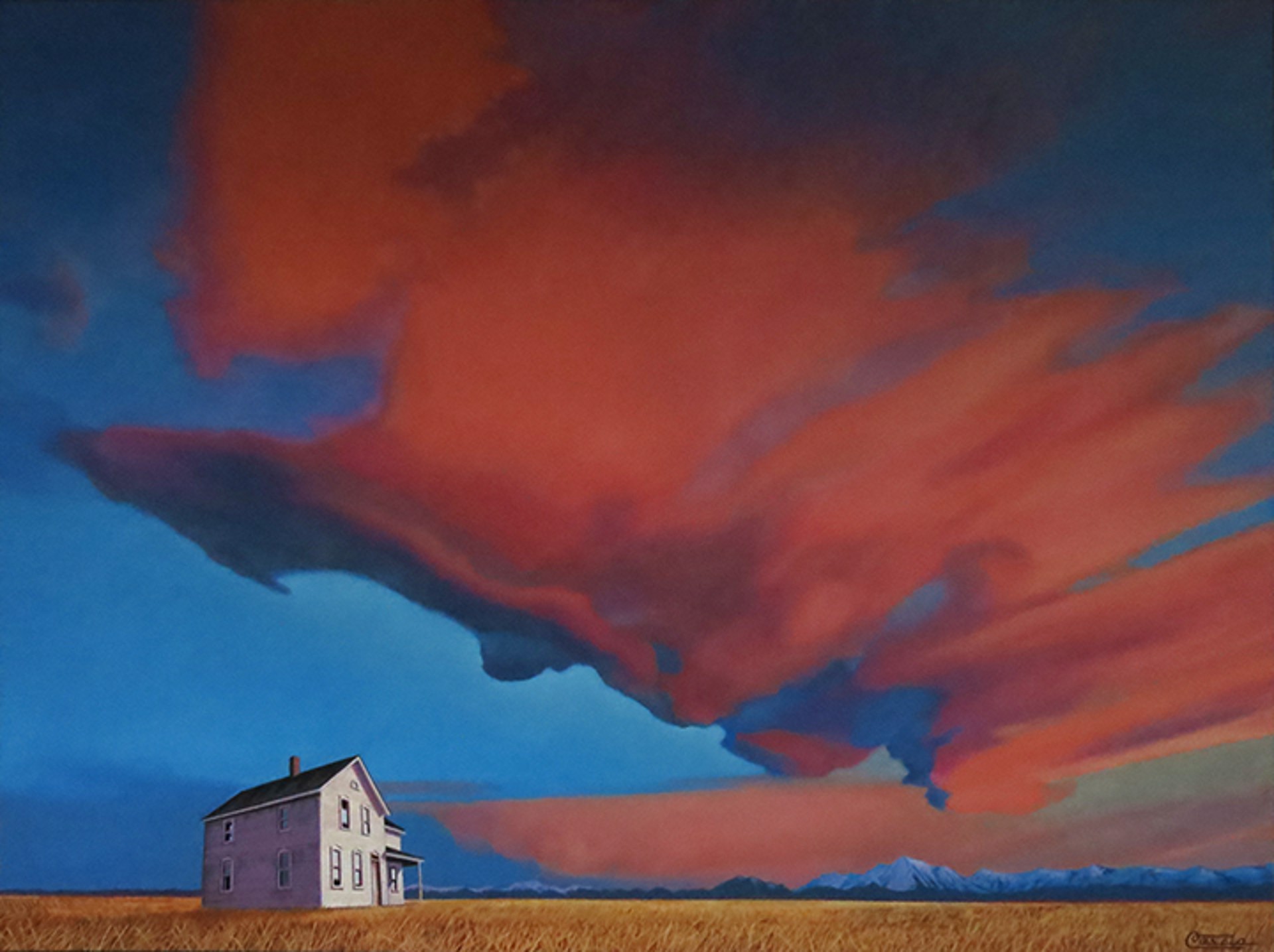 Sunset Mountain (SOLD) by BRUCE CASCIA