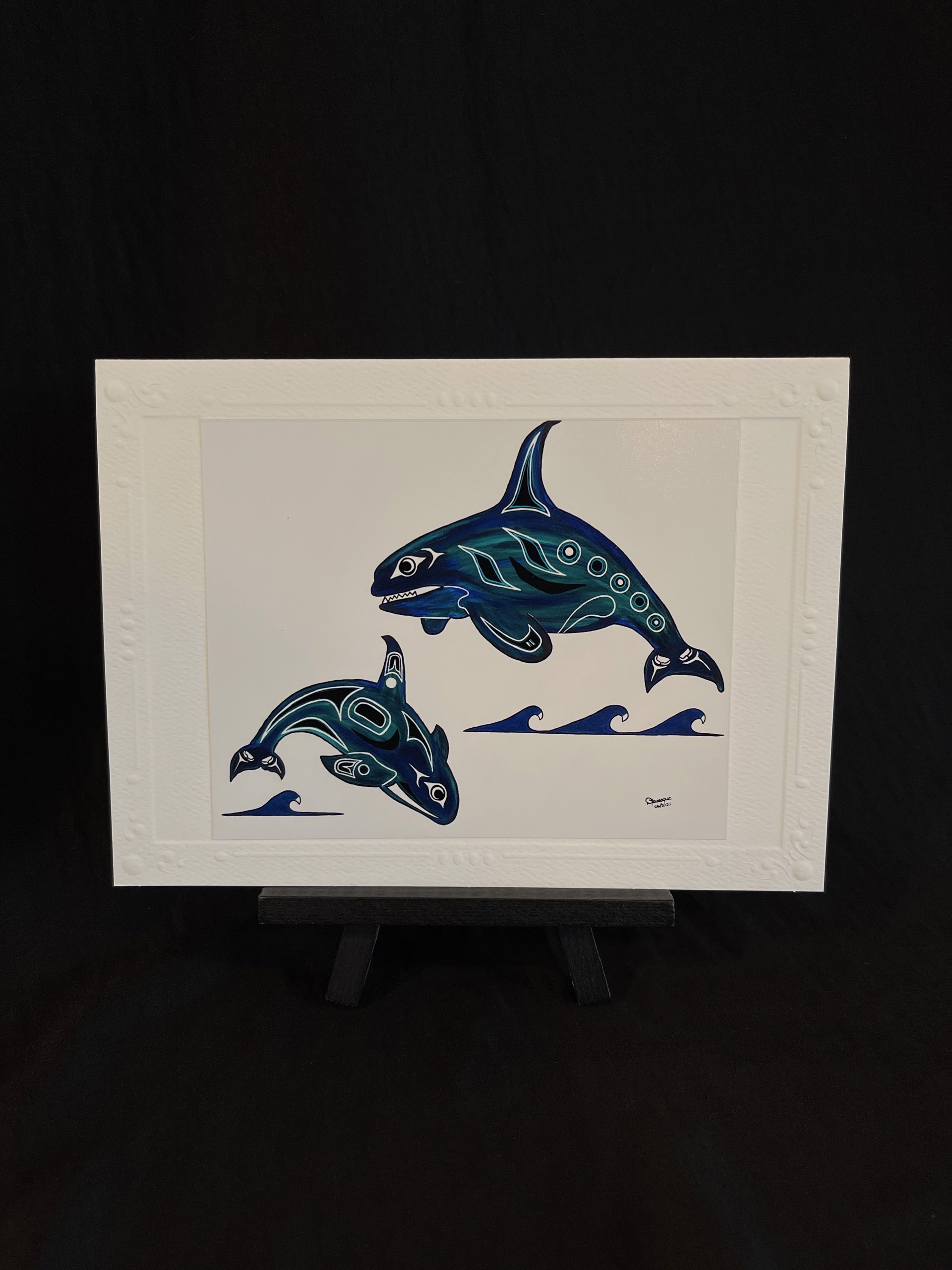 Art Card - Whales by Diane Levesque