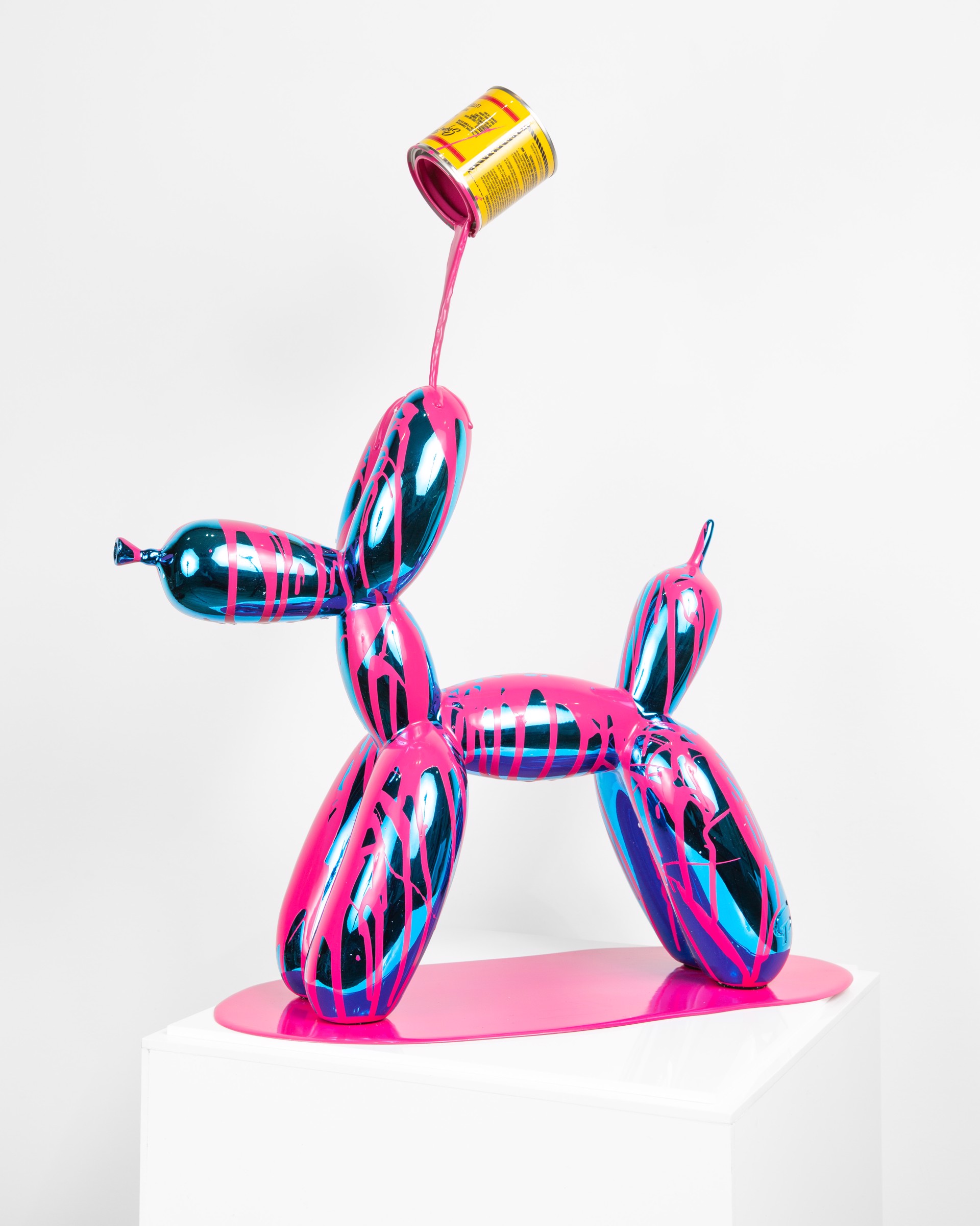 Happy accident series - Big Balloon dog (blue and pink) - commission by Joe Suzuki