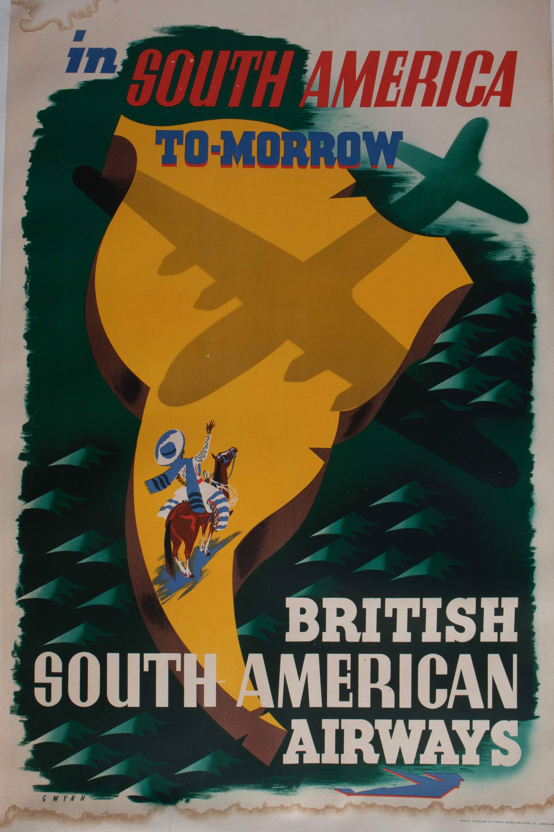 In South America Tomorrow - British South American Airways by Gwynn