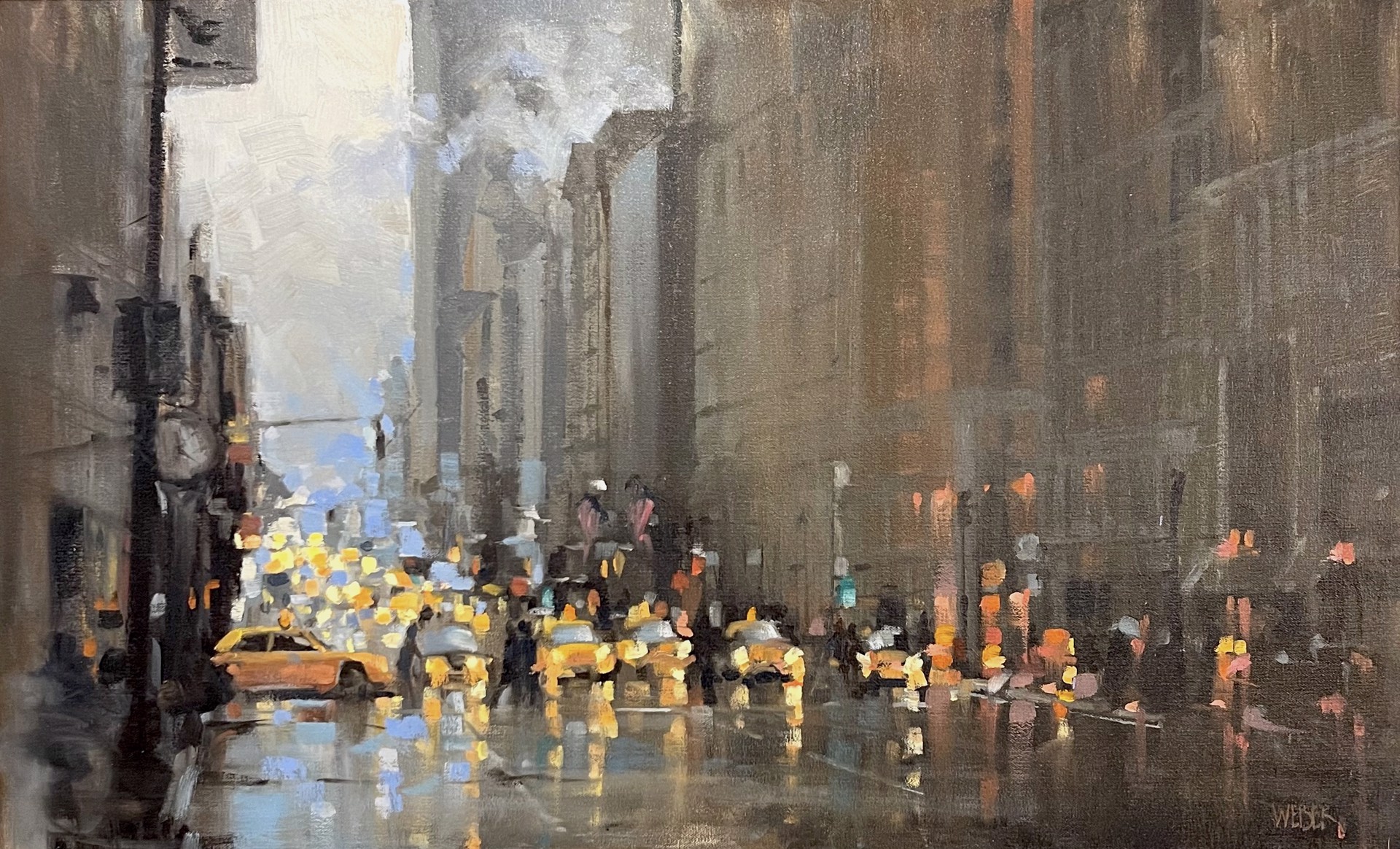 Rainy Day in the City by Donald Weber