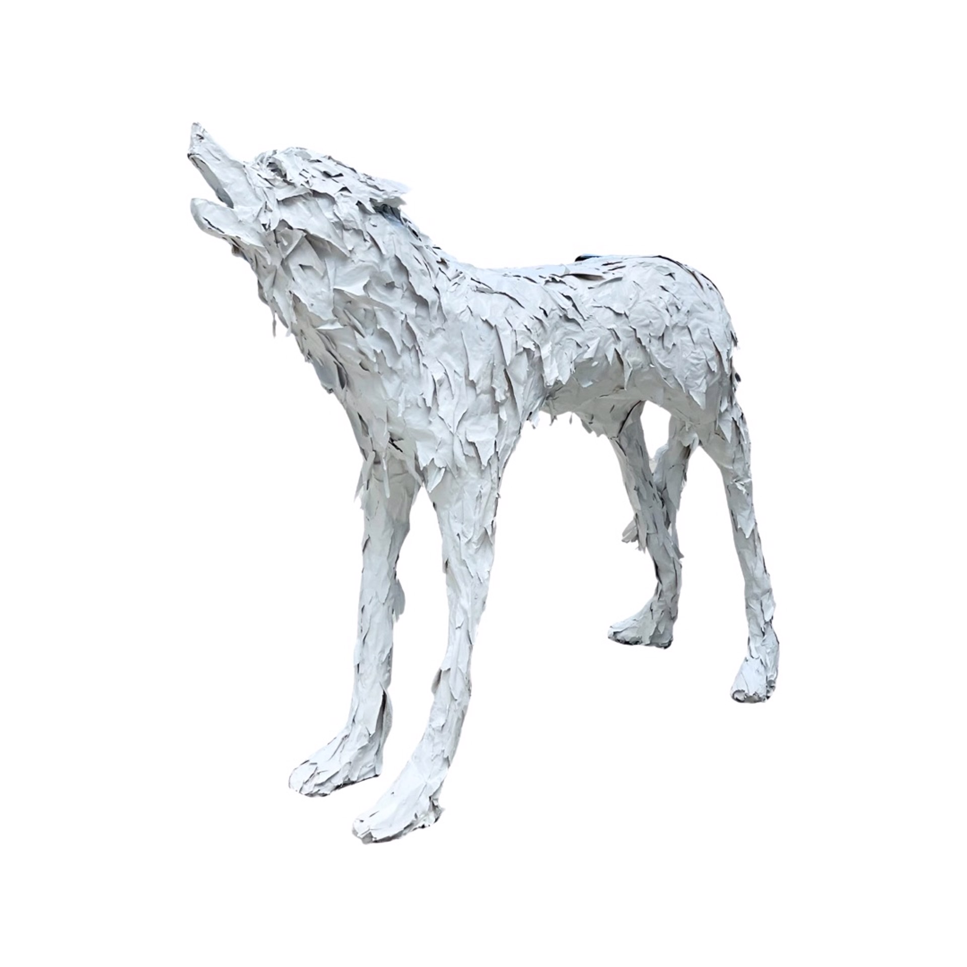 Howl IV (standing wolf) by Rachel Gardner