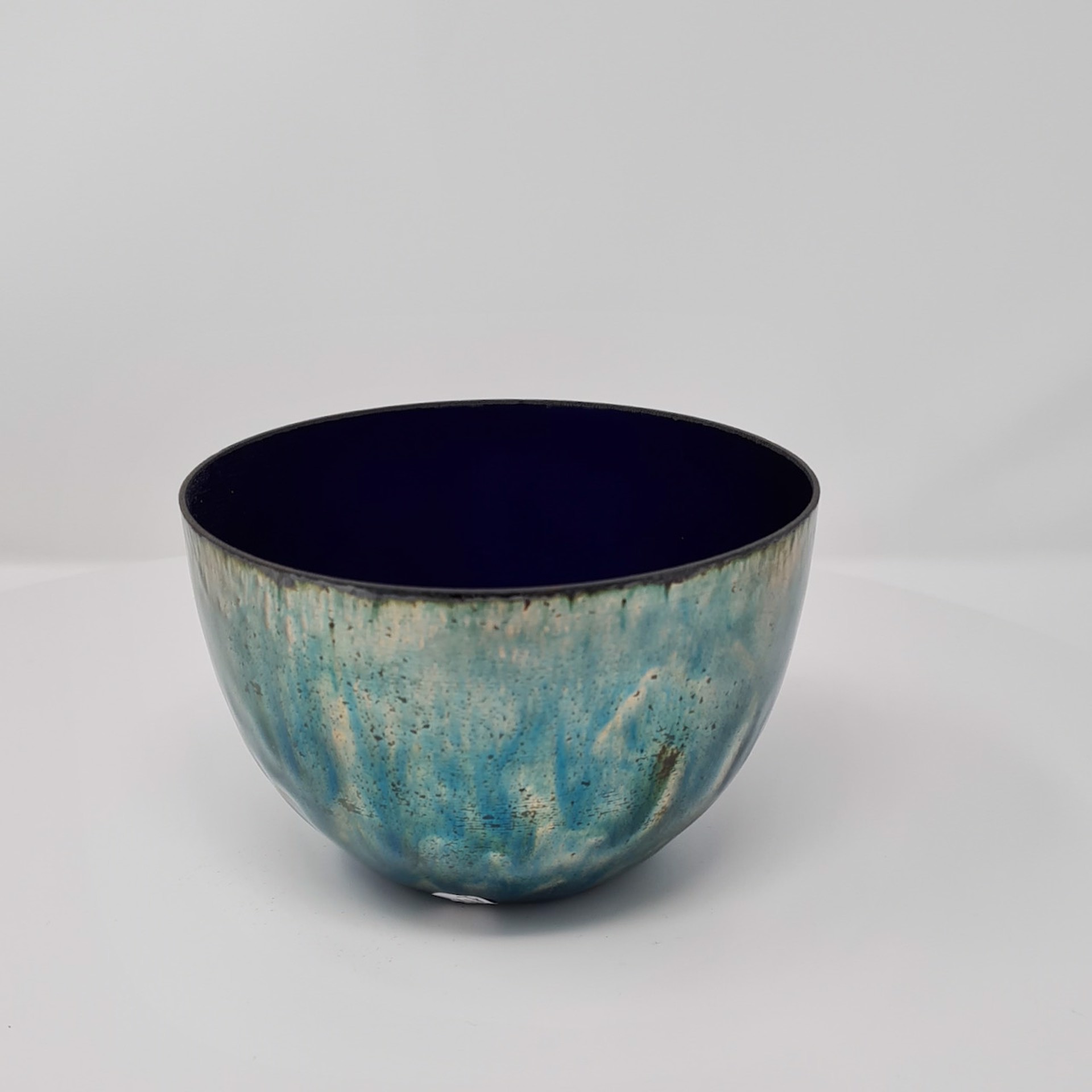 Enamel Copper Medium Bowl by Lundsten Glazzard