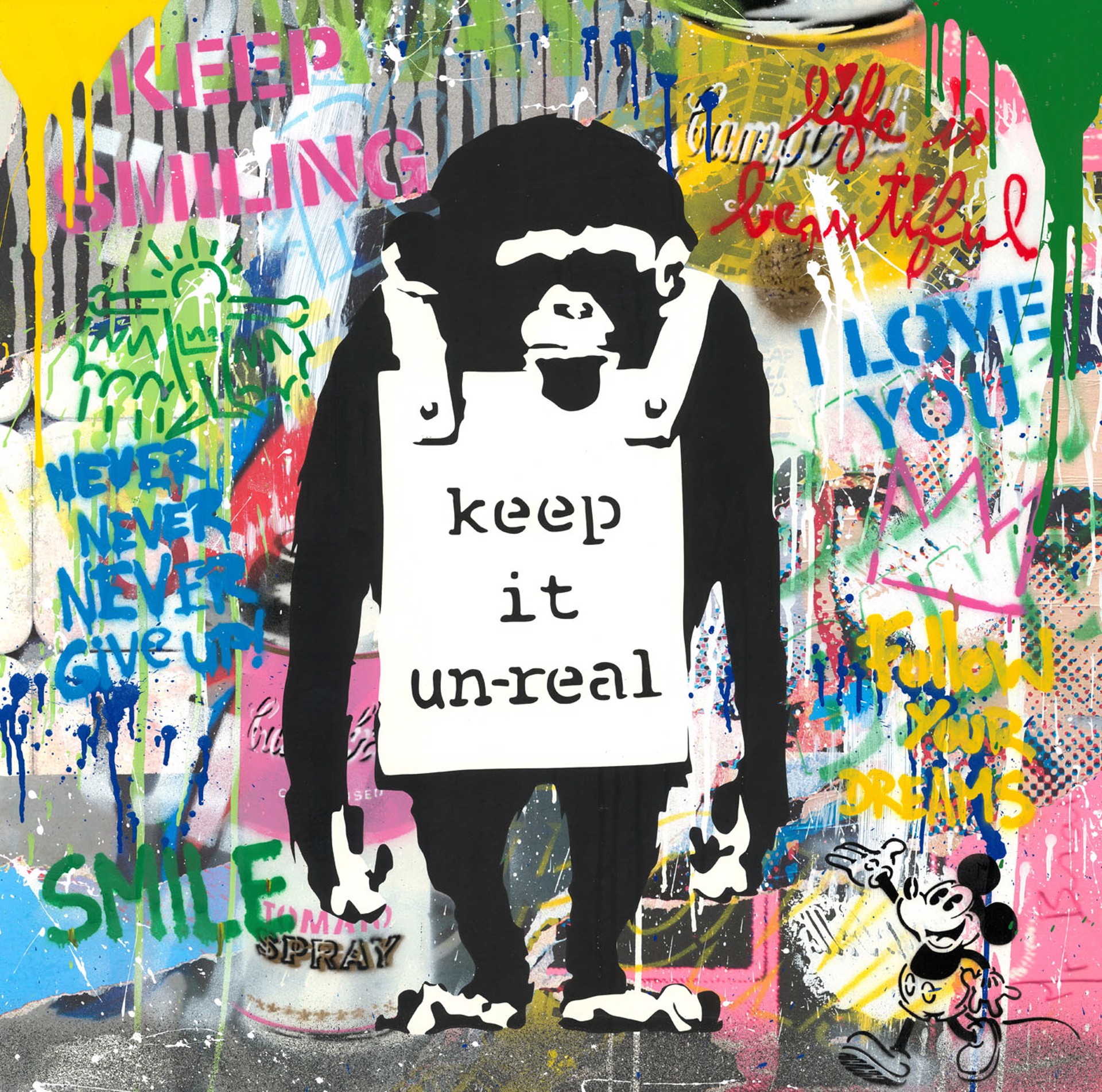 Keep It Unreal By Mr. Brainwash (b. 1966) | New River Fine Art