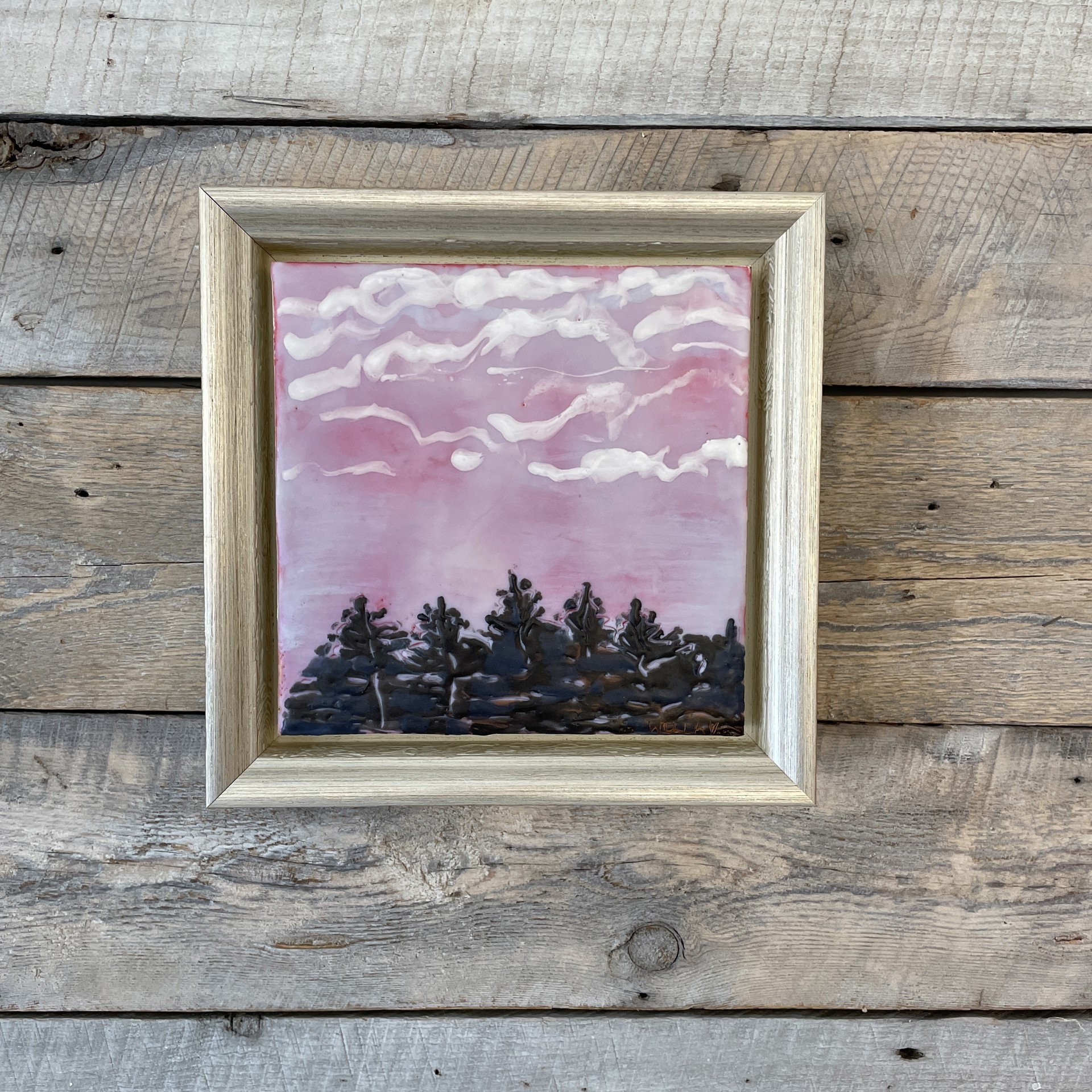 Spruce Tree Skyline: Dawn by Willa Vennema