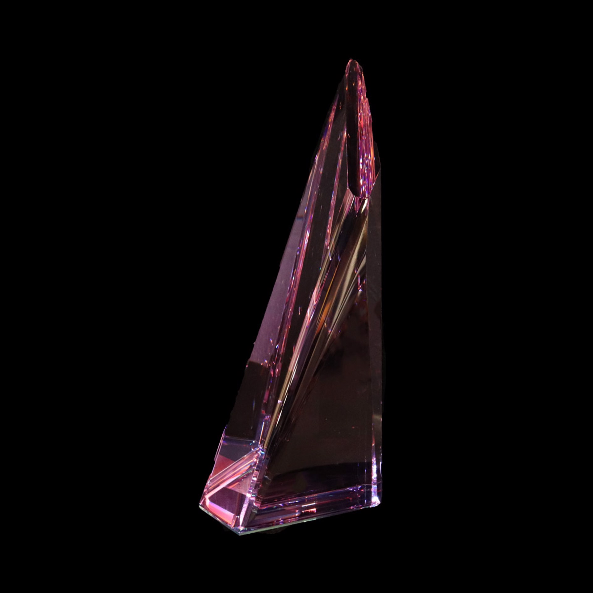 Crystal Triangle Multi-Faceted 8" by Harold Lustig
