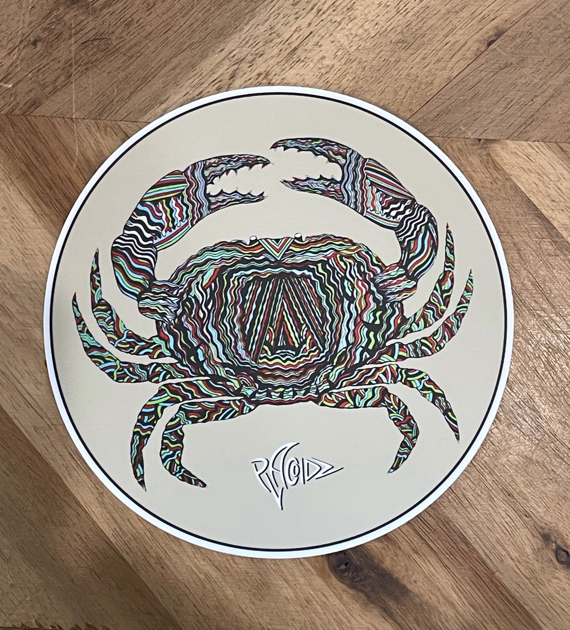Crab Sticker by Brad Gilbert