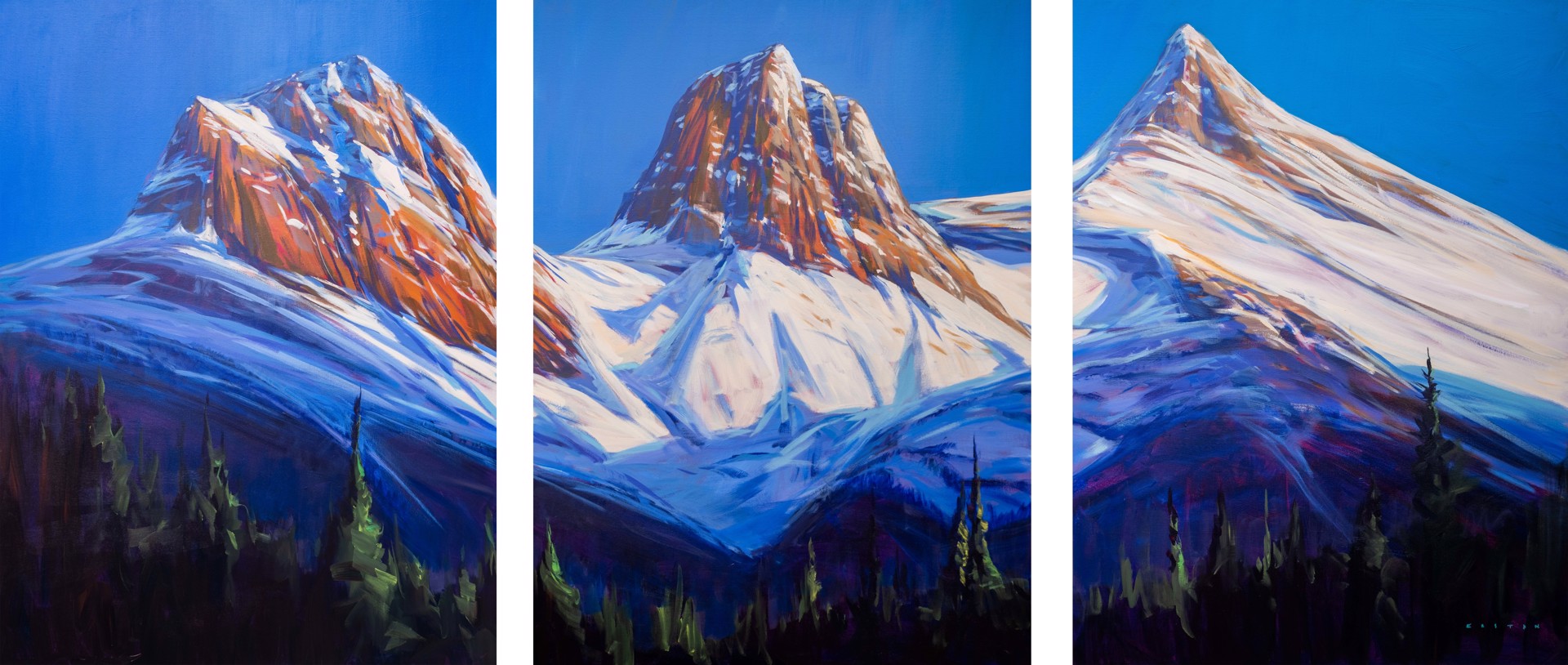 Three Sisters Power, Triptych by Charlie Easton