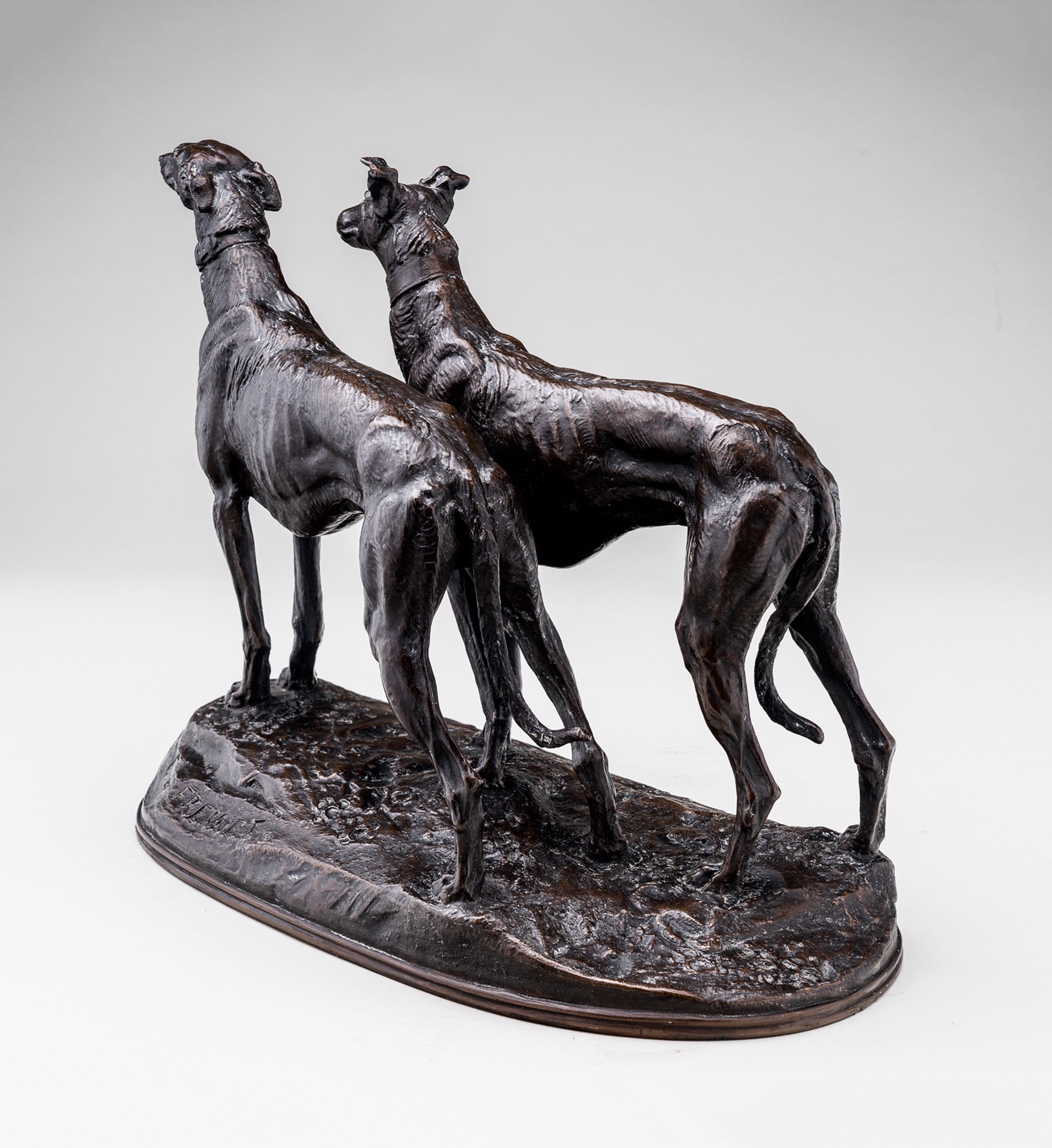 GREYHOUNDS by Emmanuel Fremiet