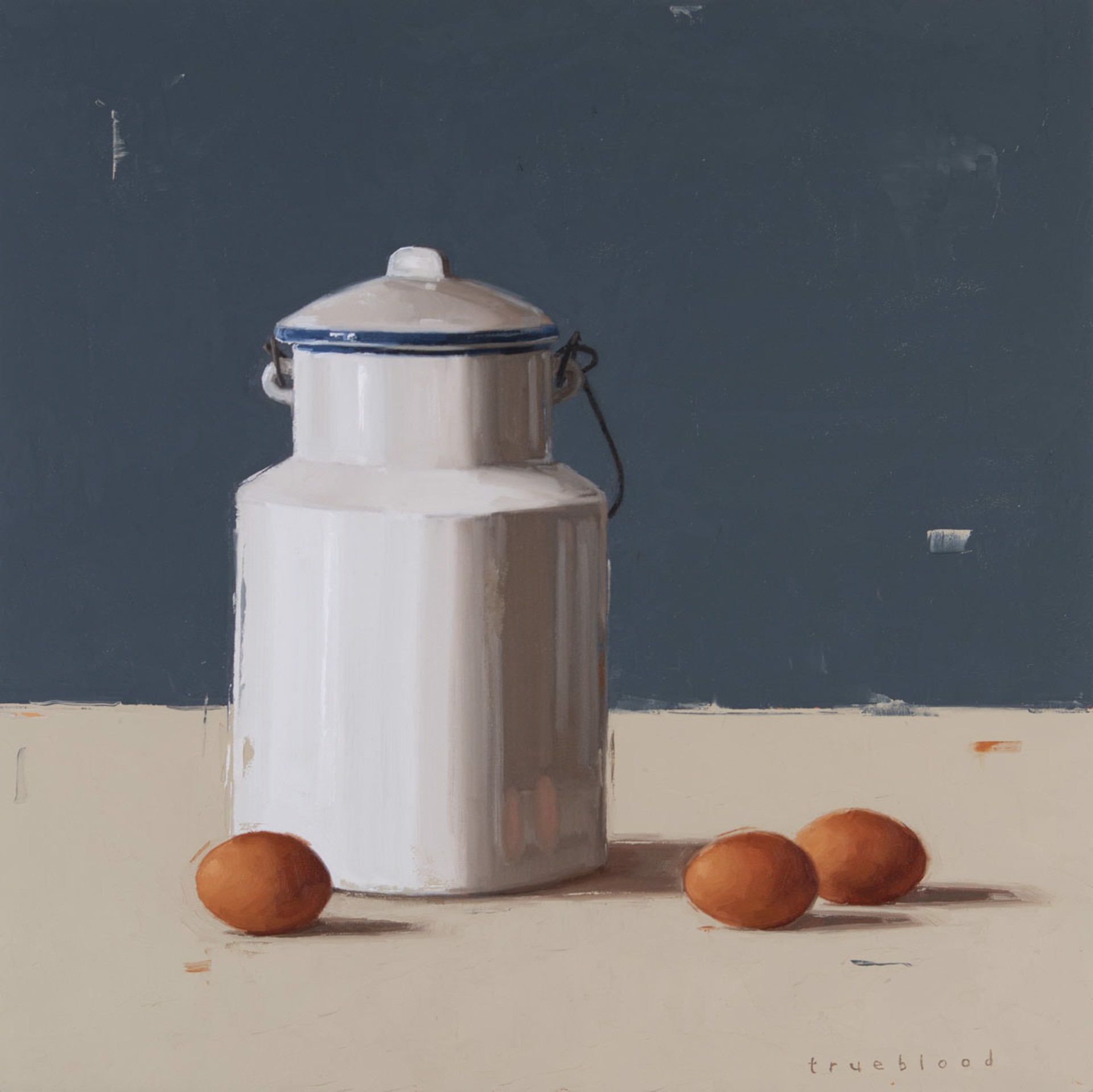 Canister with Eggs by Megan Trueblood