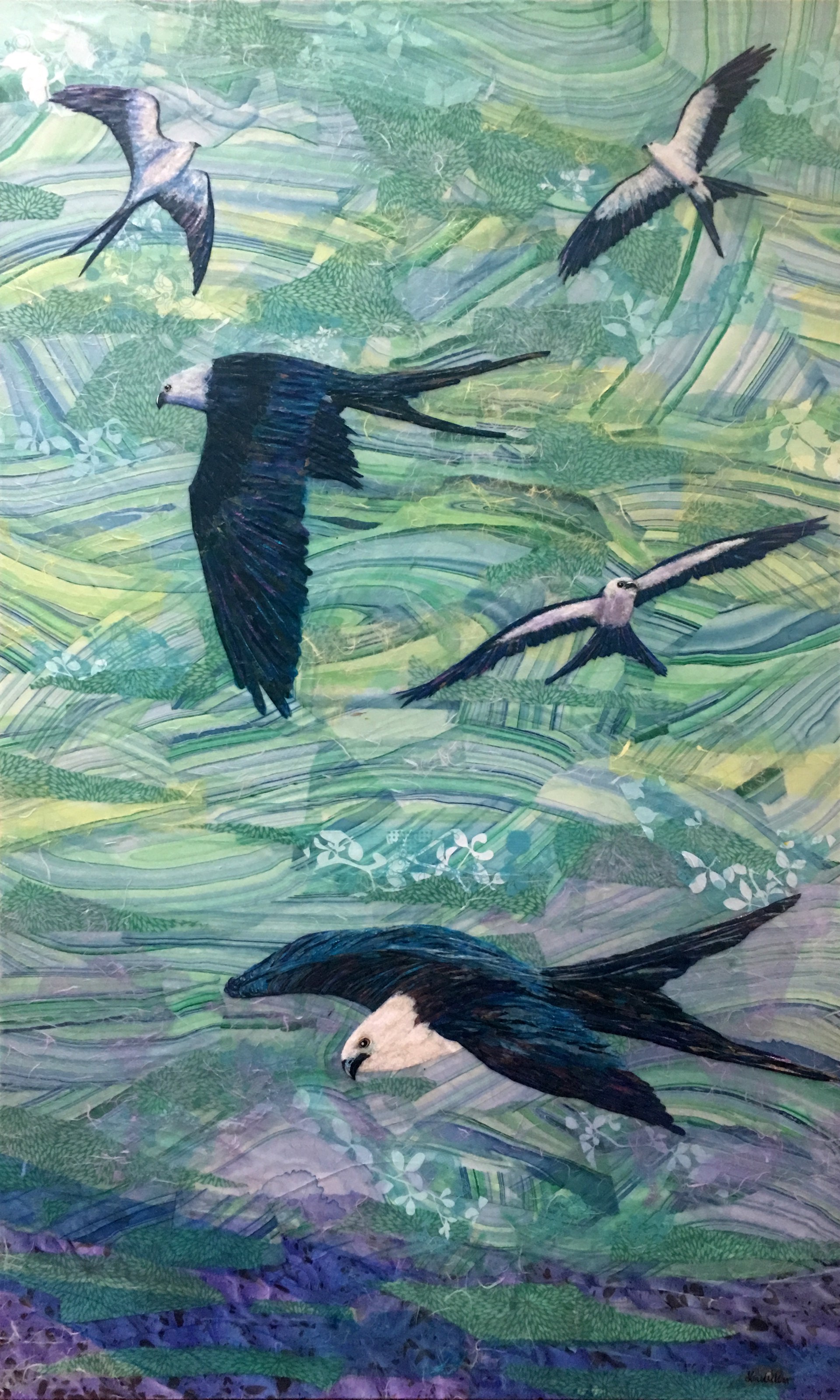 Swallowtail Kites-SOLD! by Laura Adams