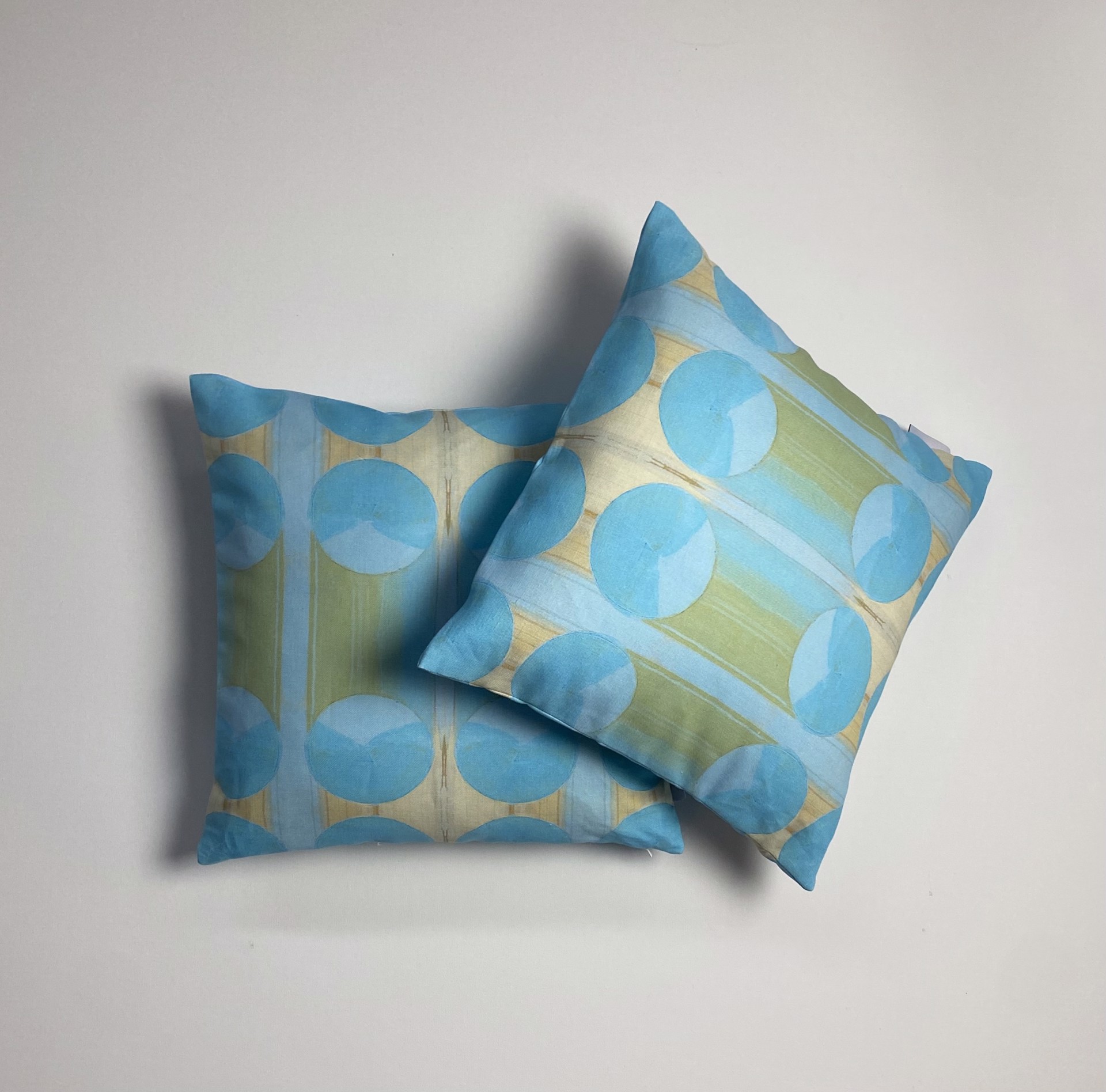 Blue Deco Pillow by Bethany Mabee