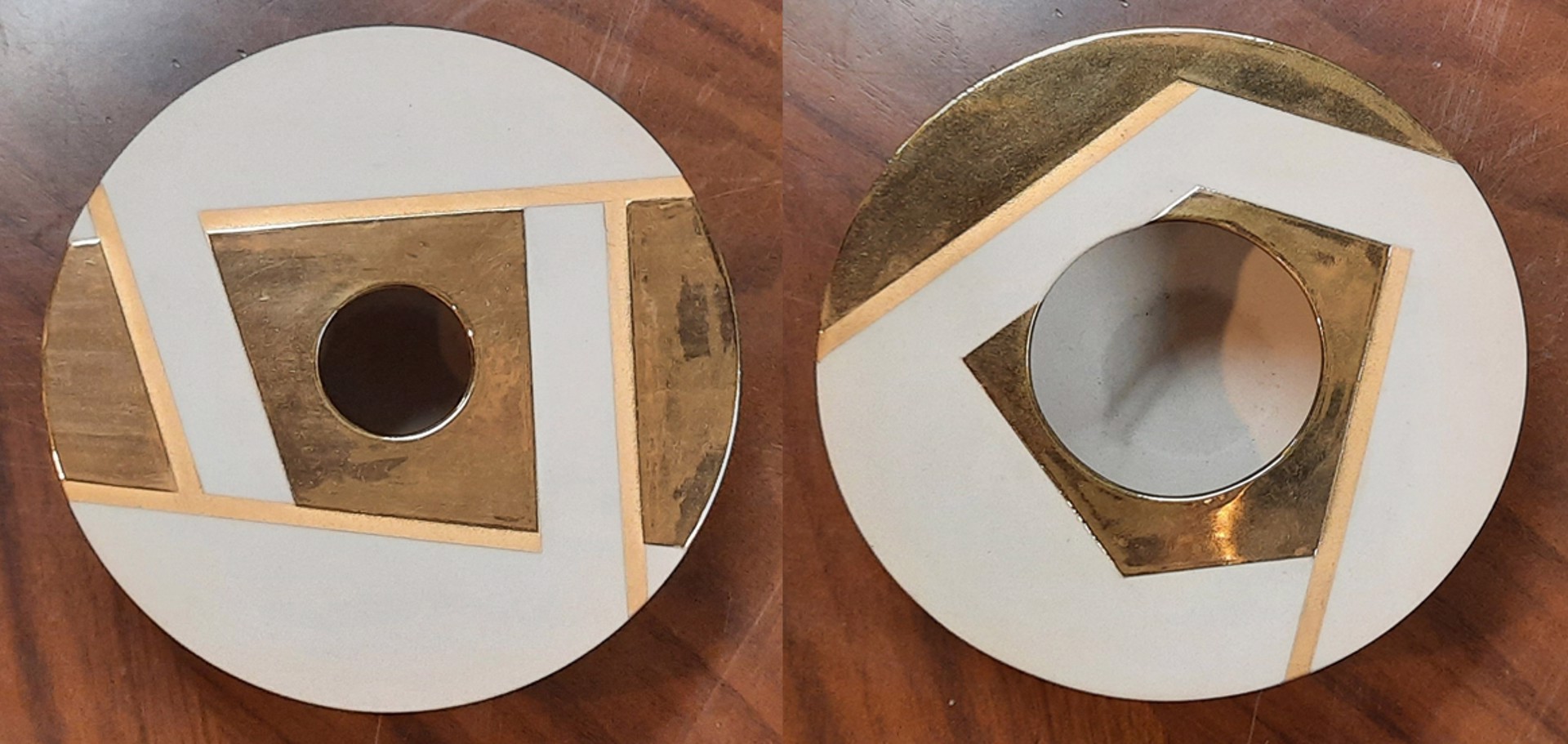 Gold Carousel Bowls Set by Kathleen Ryall
