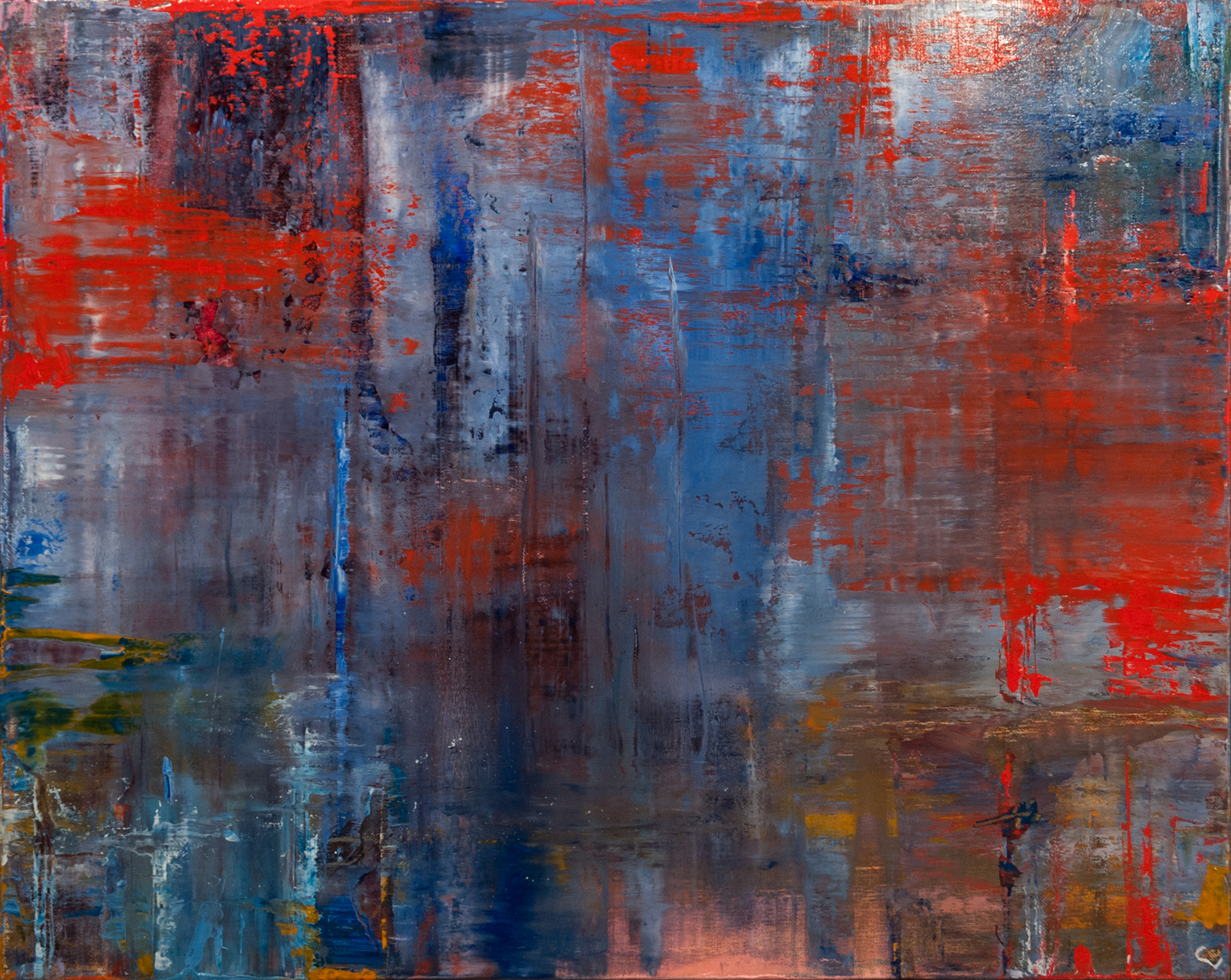 Abstract in Red by Chris Veeneman