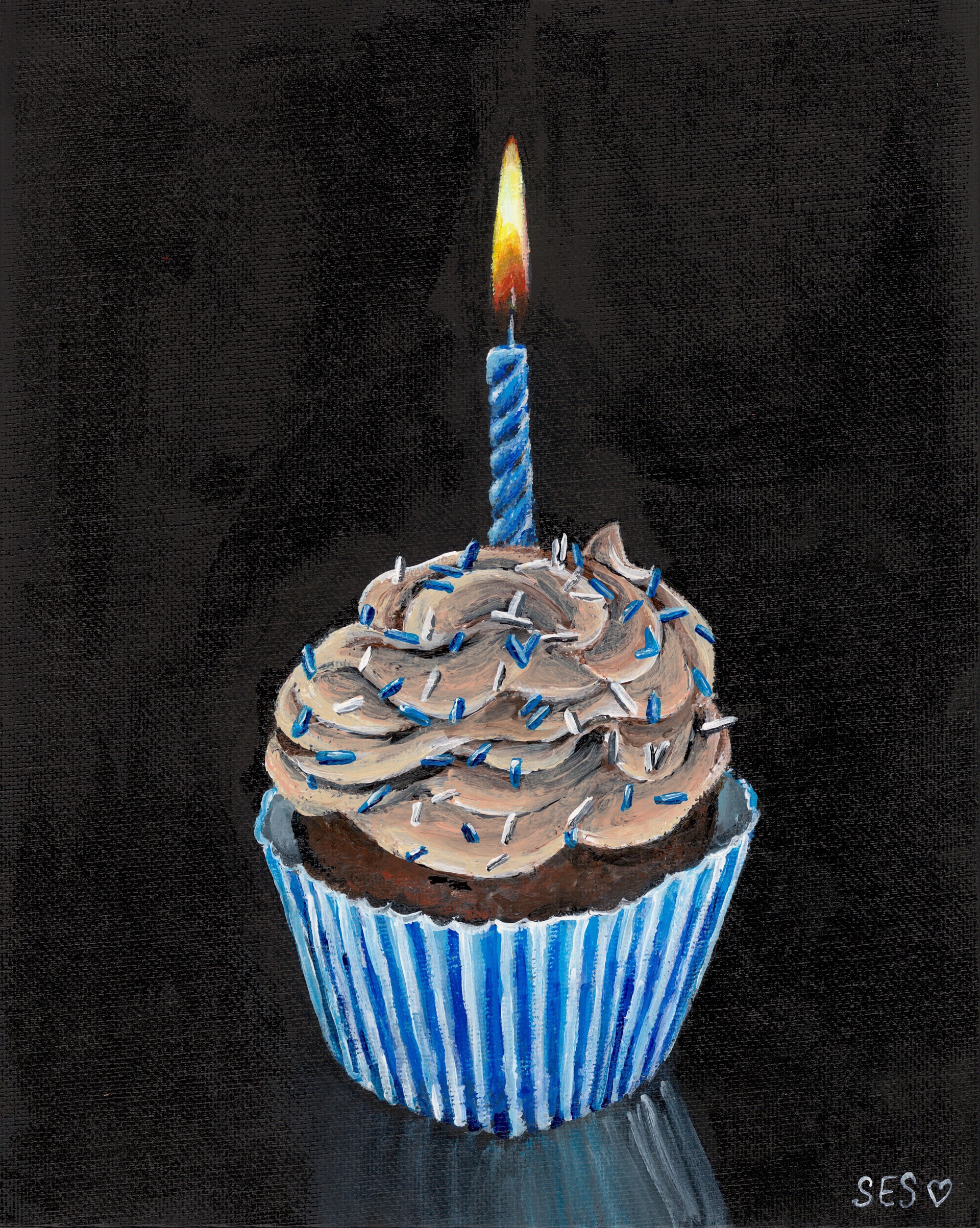 Dad's Birthday Cupcake by Sarah Swan