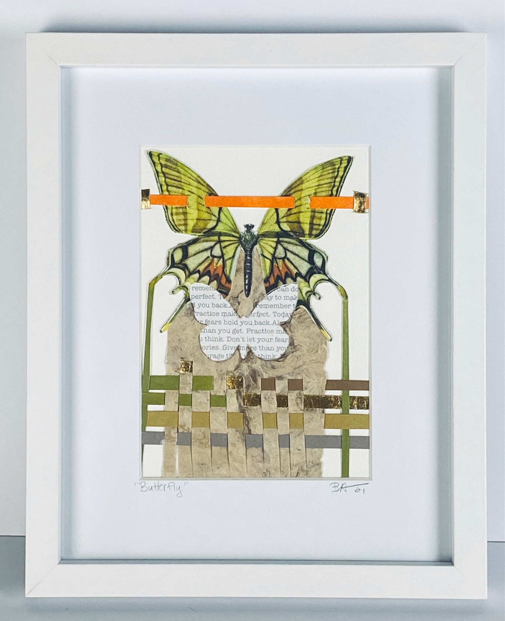 Collage Butterfly by Beth Aronoff