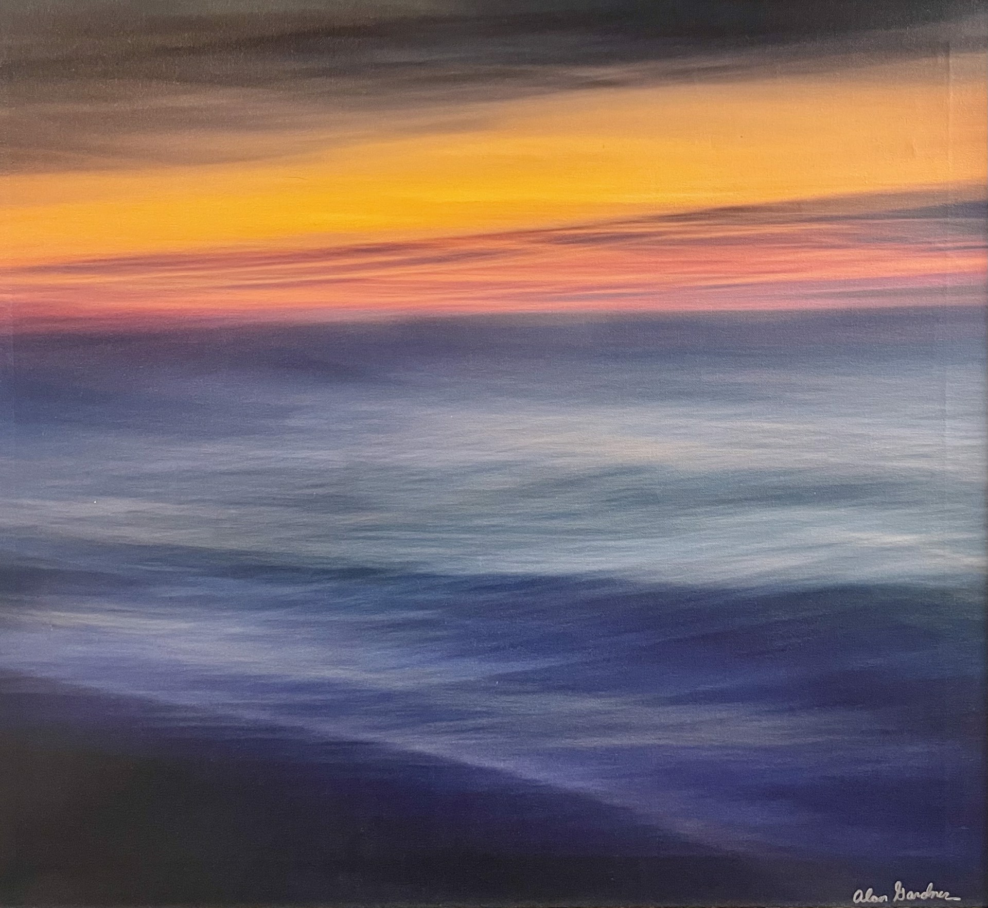 Sunset seas by Alan Gardner