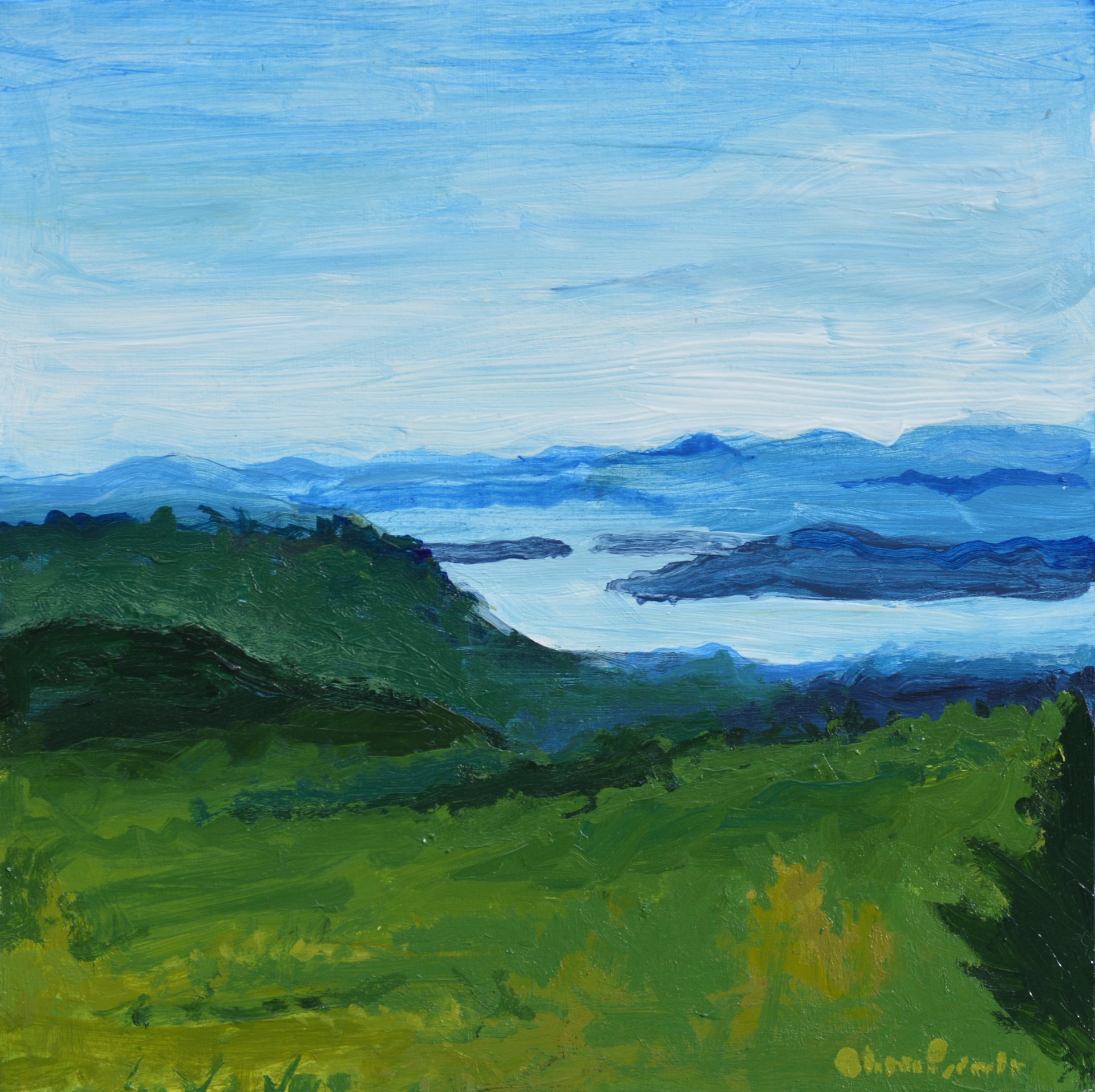 Lake Toxaway in the Distance by Olivia Perreault