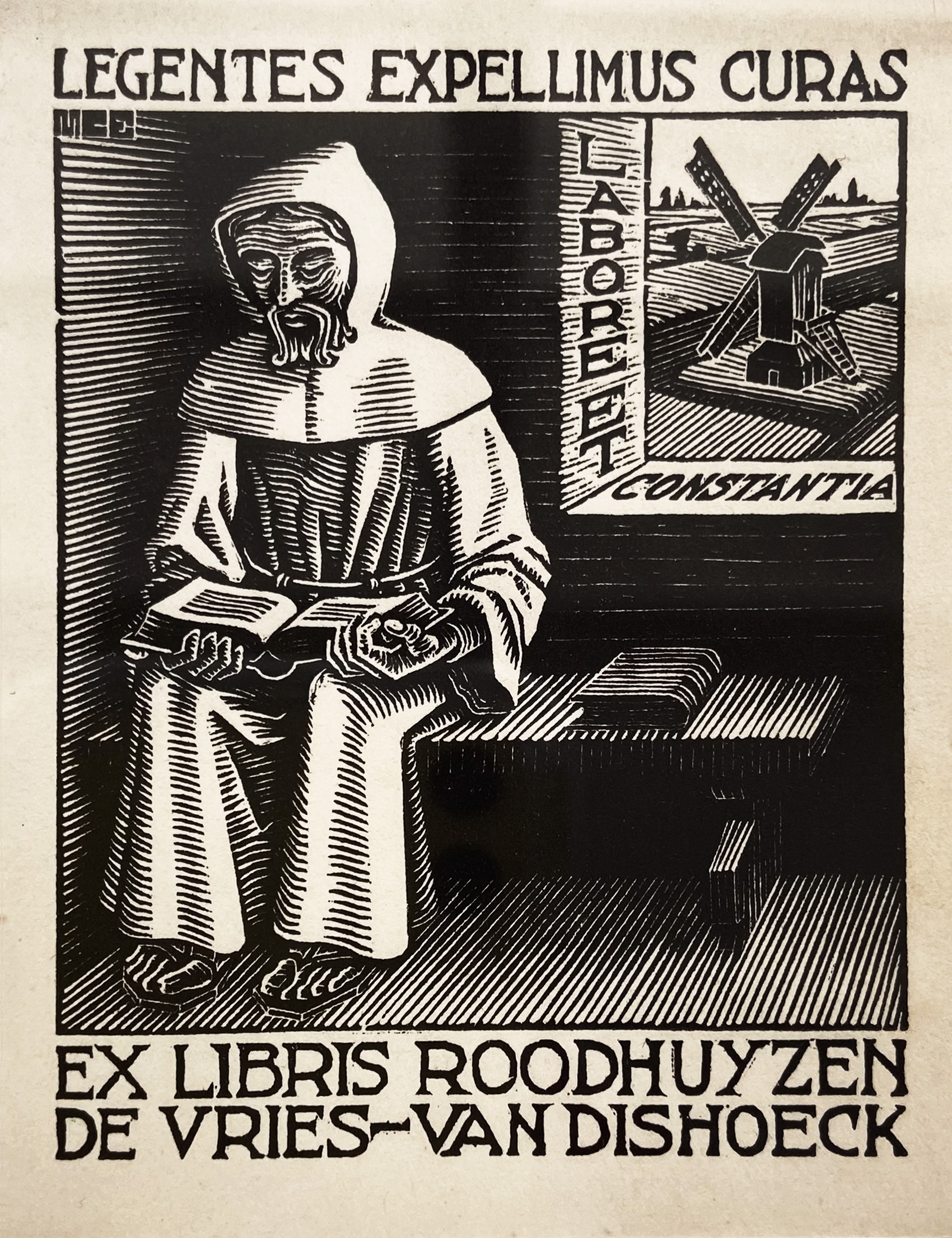 Monk by M.C. Escher