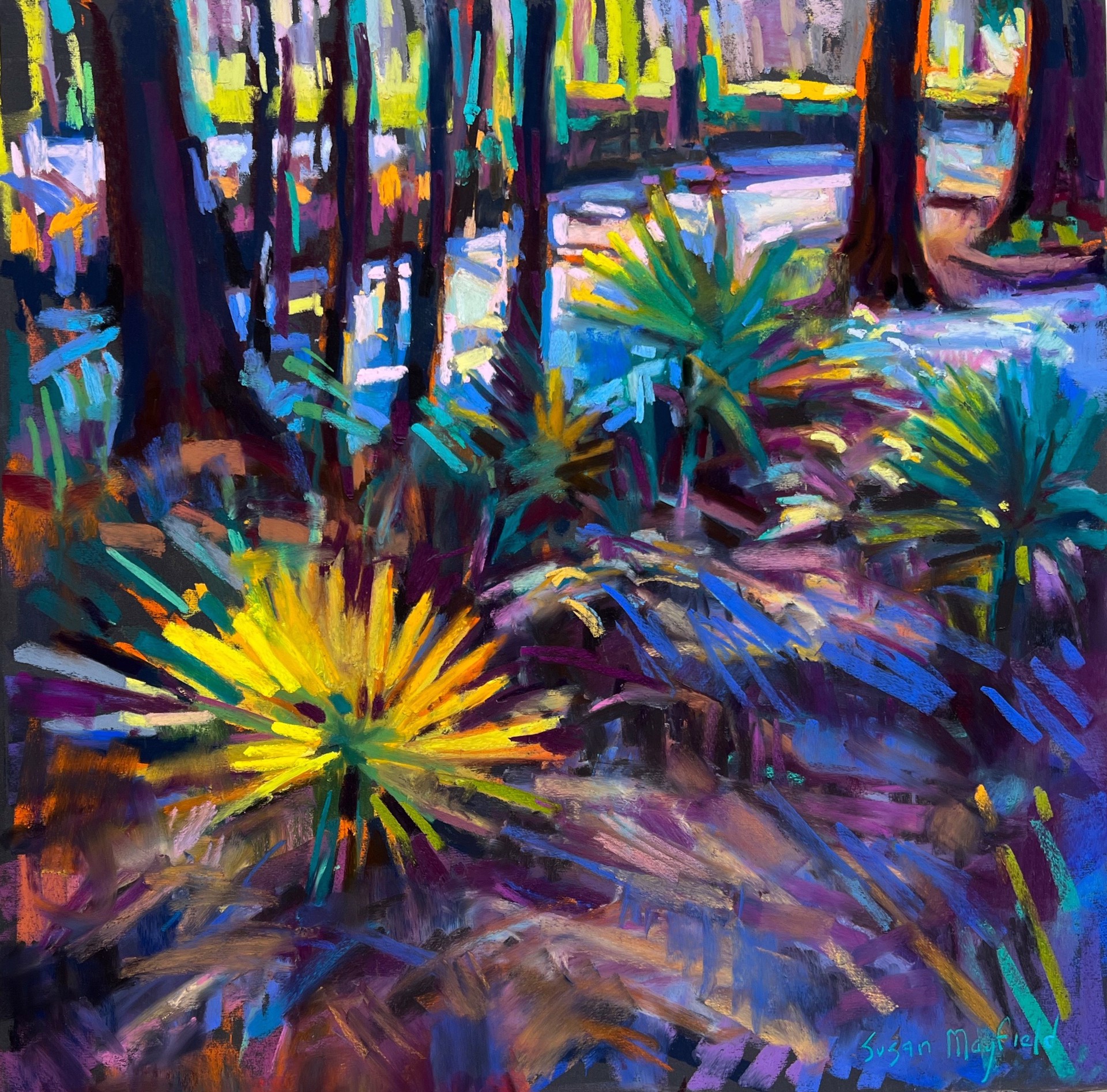 Palmettos & Palms (Deep in the Swamp) by Susan Mayfield