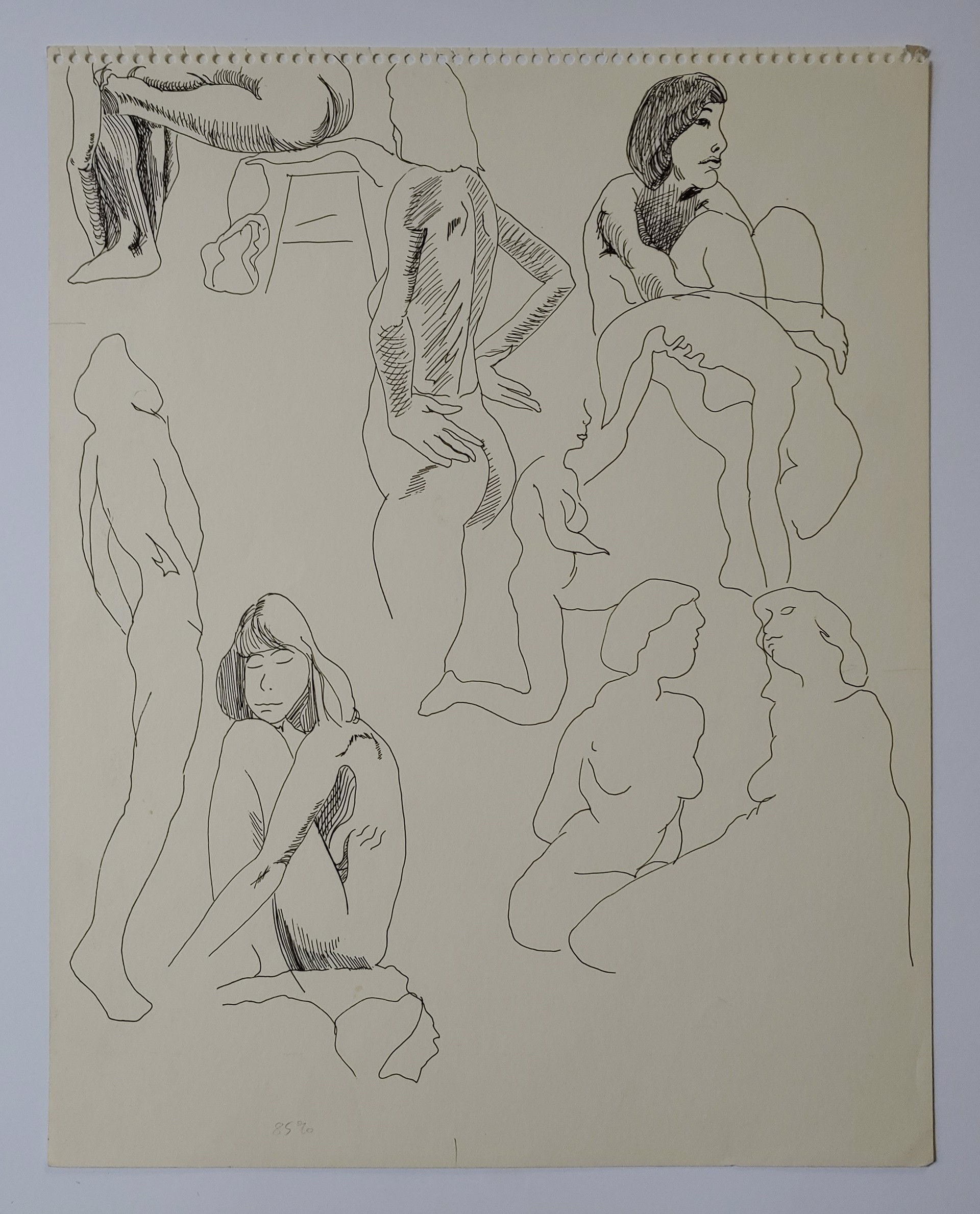 Nude Figures Sketch by David Amdur