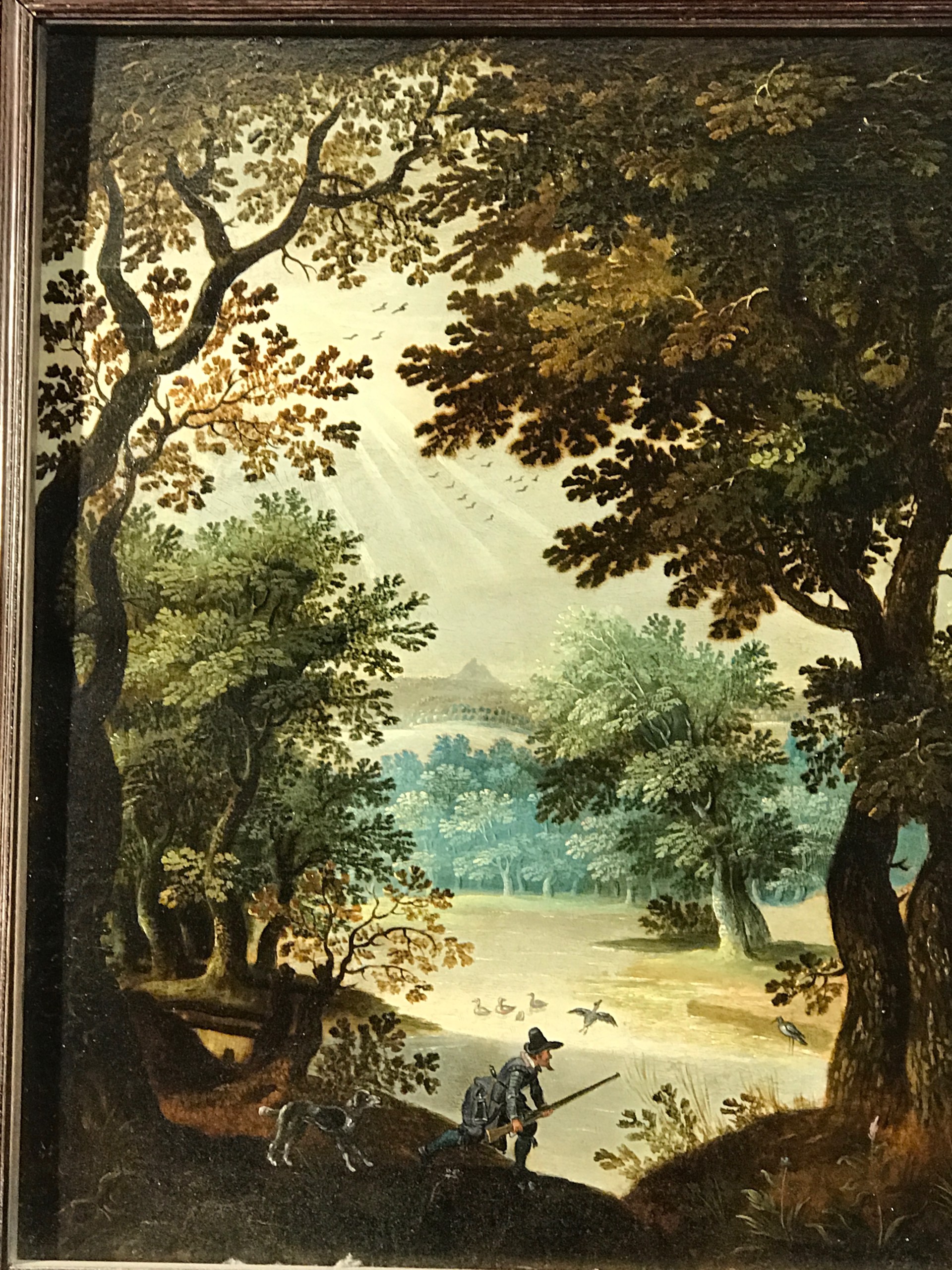 Hunters Shooting Geese painting 1 by Attributed to David Vinckboons