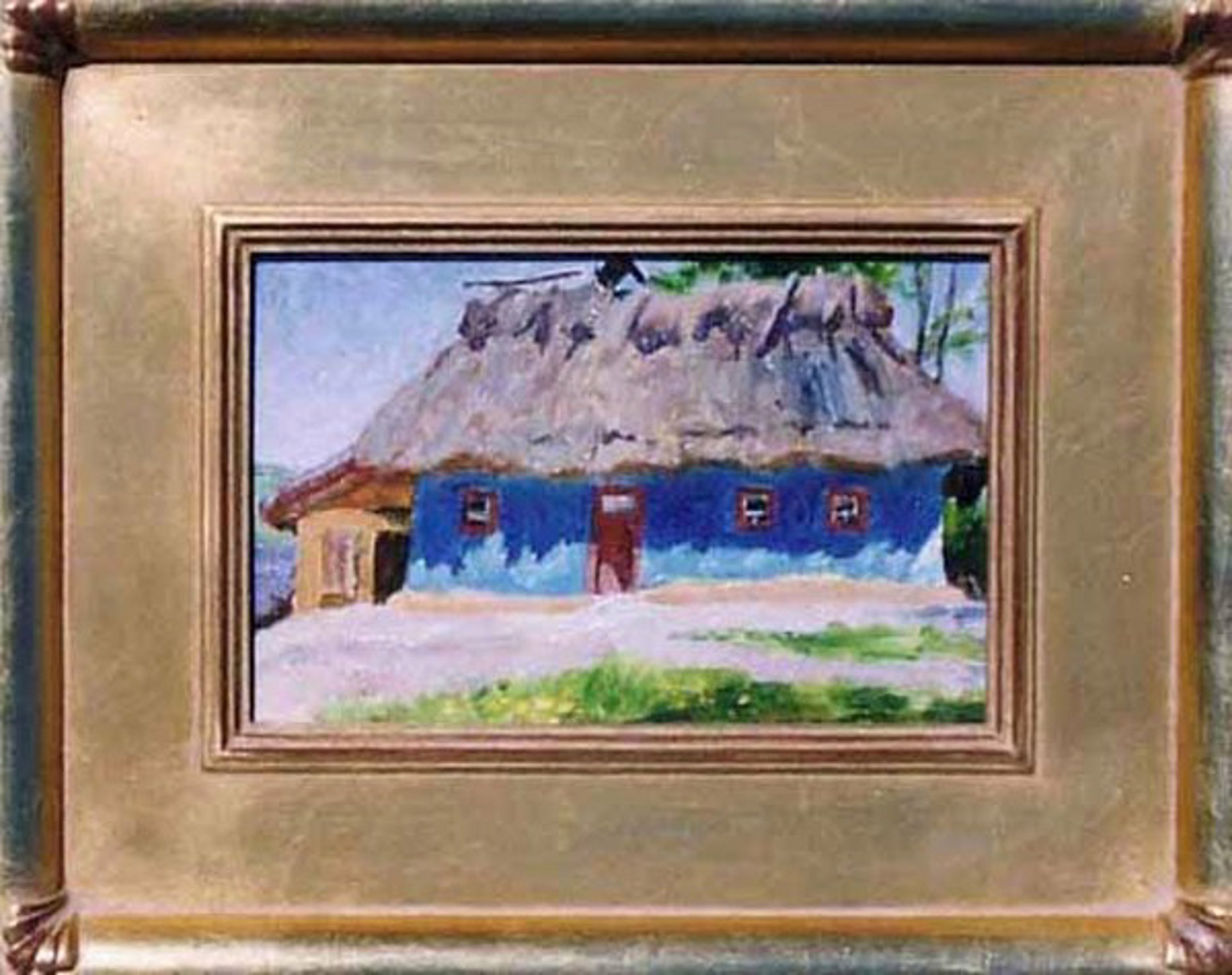 Blue Farm House by Mikhail Antonchik