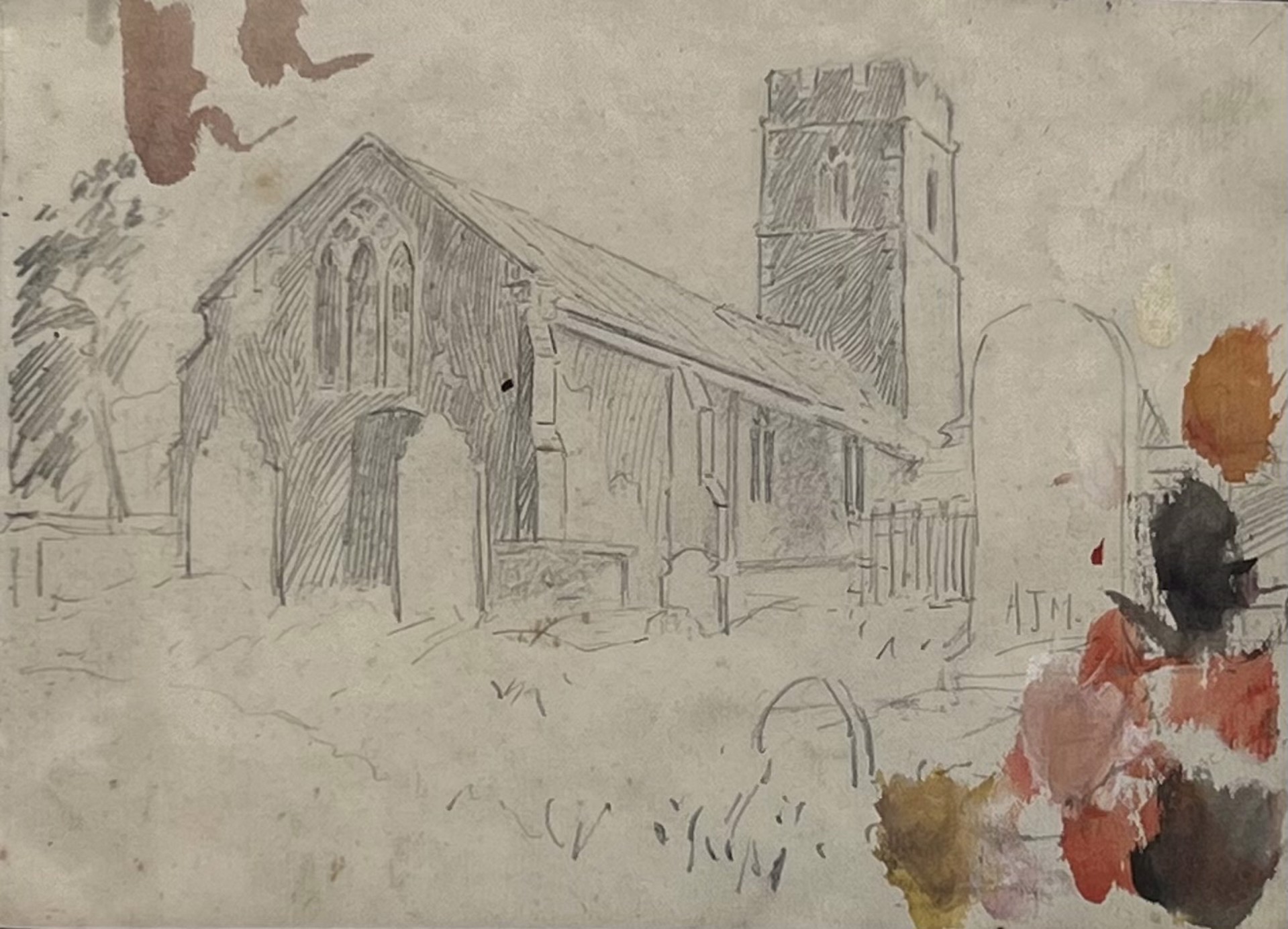 Church in Norwich by Sir Alfred J. Munnings