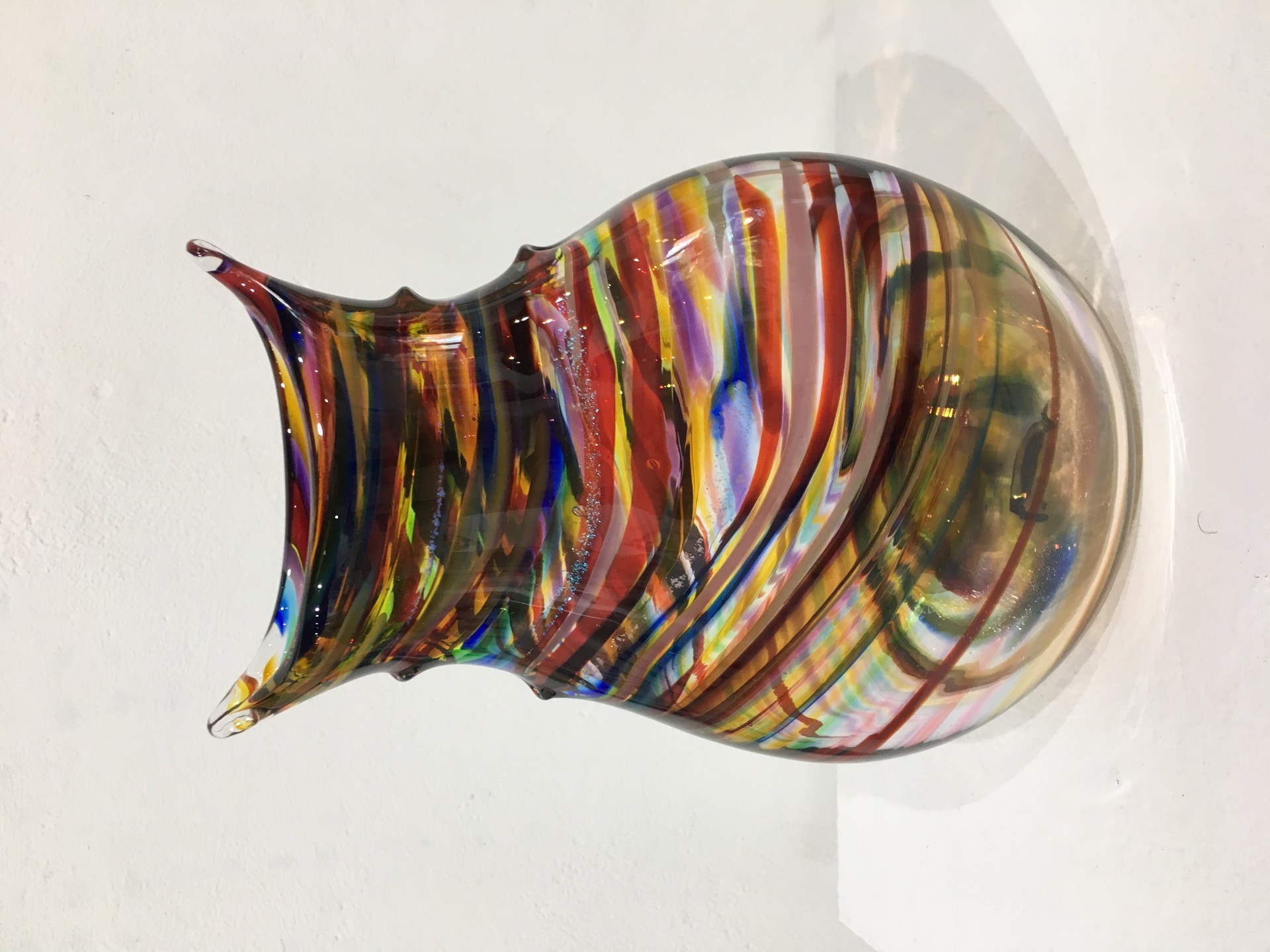 Flat Top Teardrop Vase  by David Goldhagen