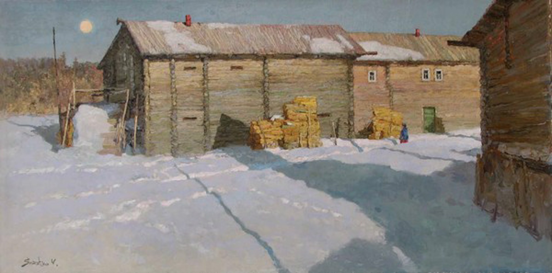 May Morning, Edge of the Village by Valery Shmatko Paul Scott Gallery