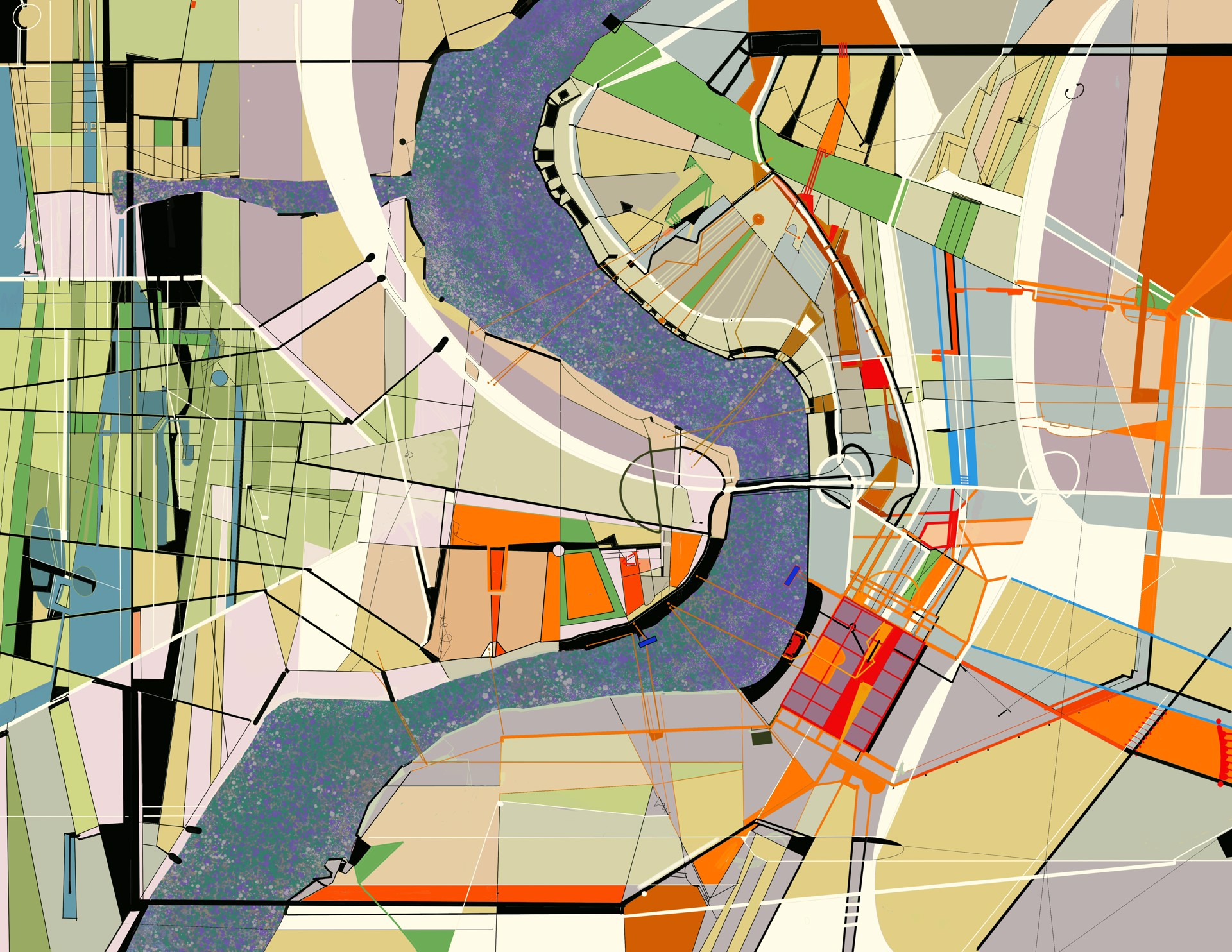 City Map - New Orleans No. 1 (1/25) by Lawrence Linder