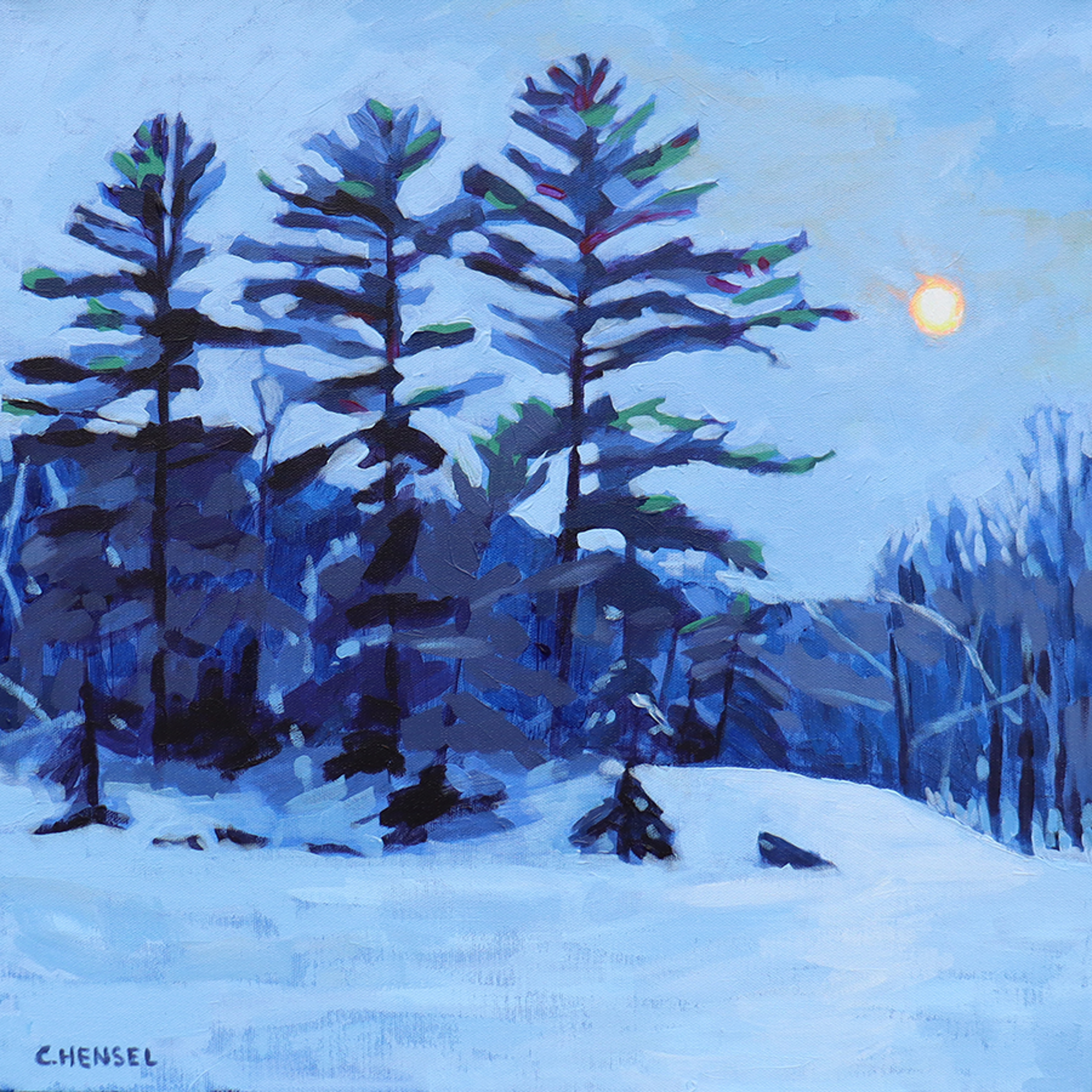 Wintery Woods by Carrie Hensel