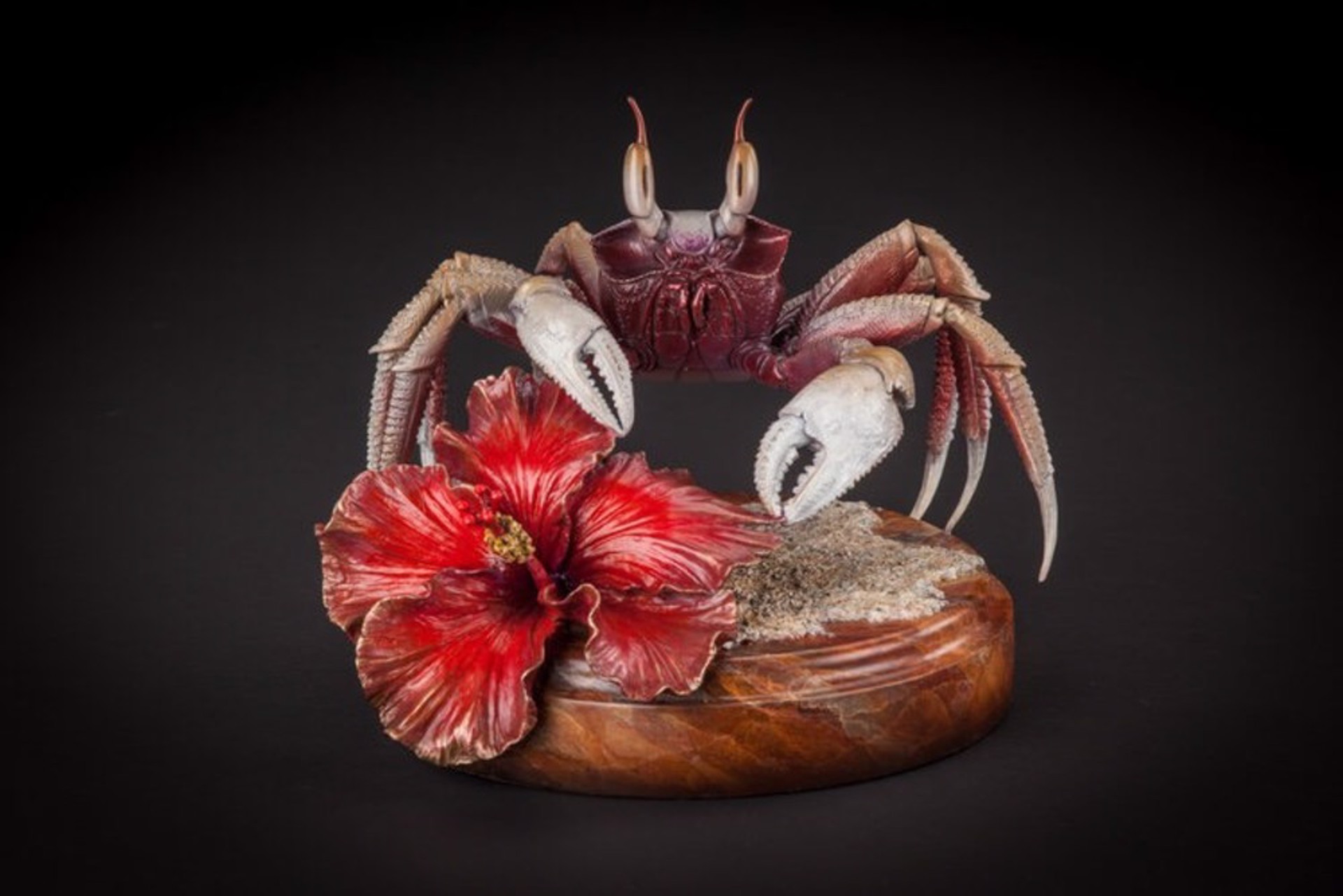 Beachcomber (Crab) Green Patina by Andrea Everhart