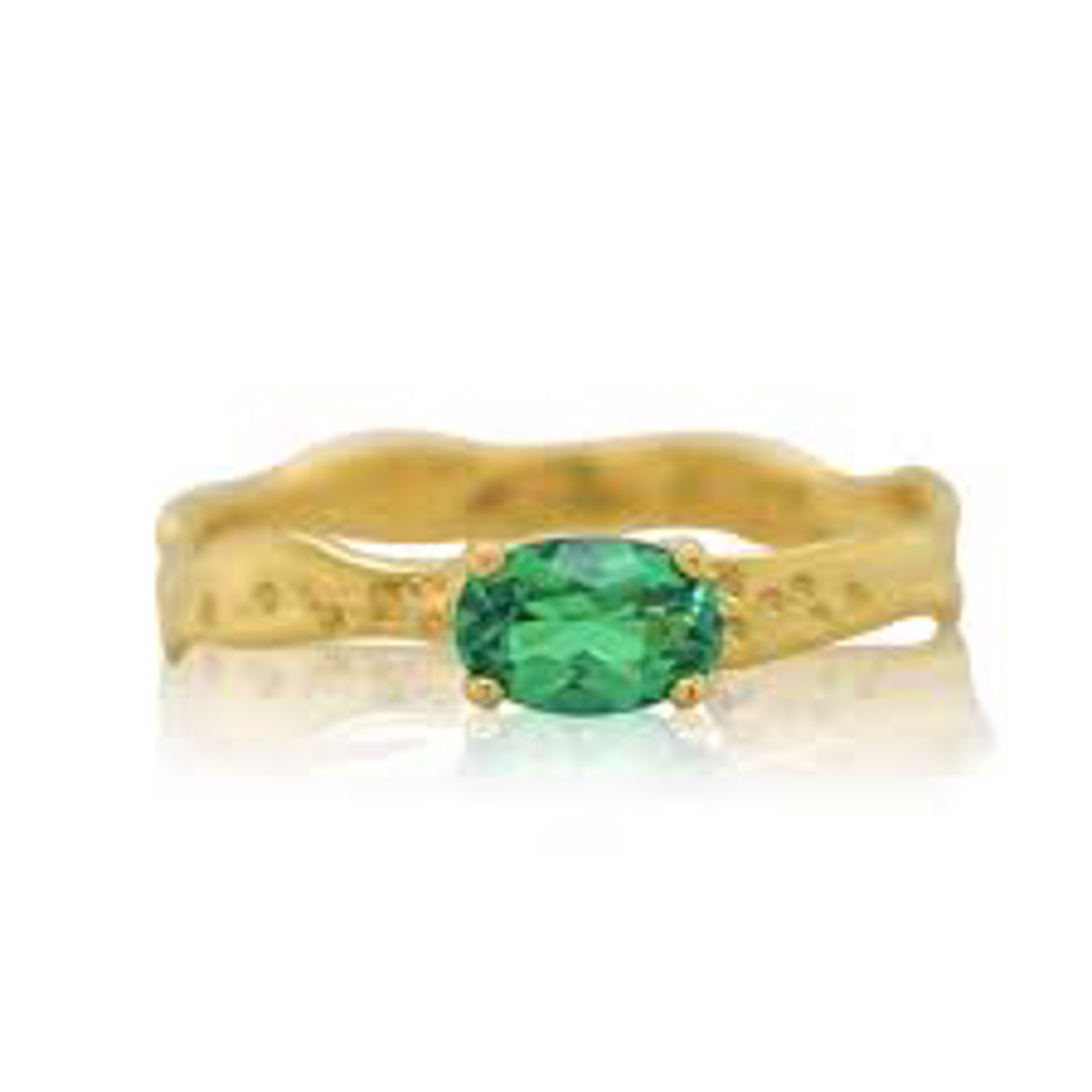 Horizon Mist- Emerald and 18k Gold by Kristen Baird