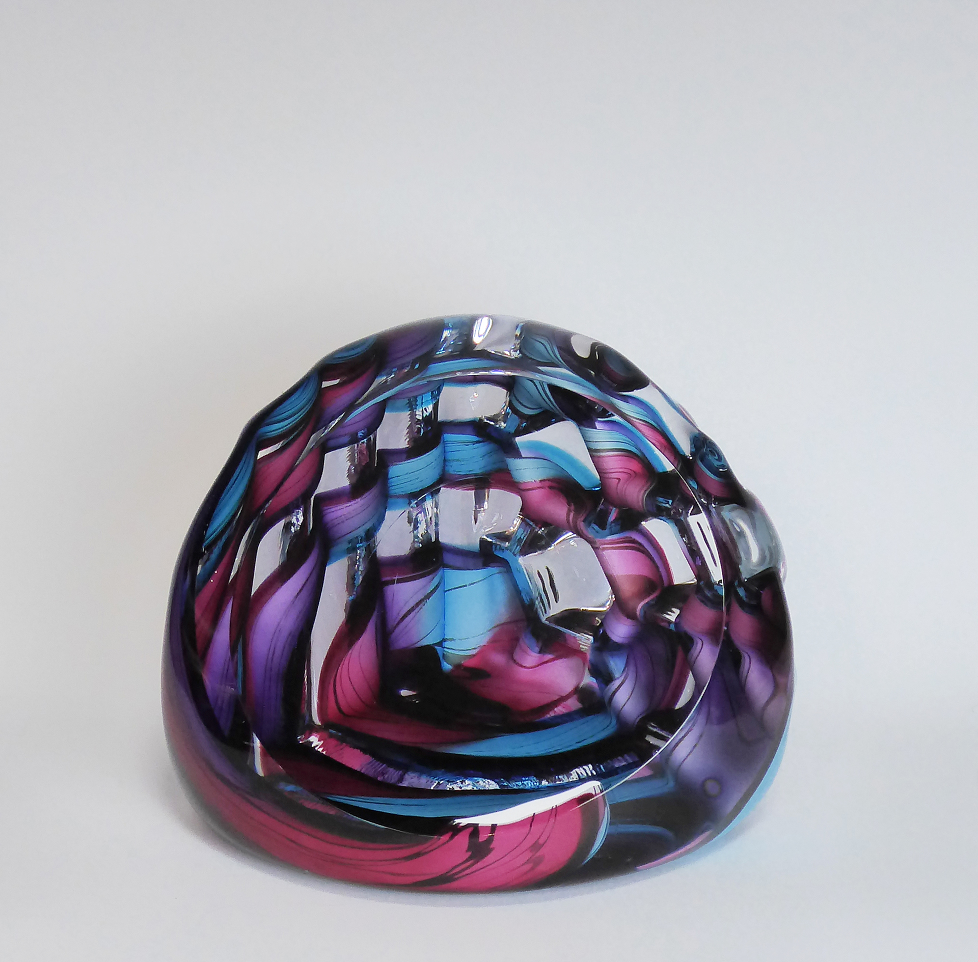 Corner Cube ~ Aqua Pink & Purples by Richard Hornby