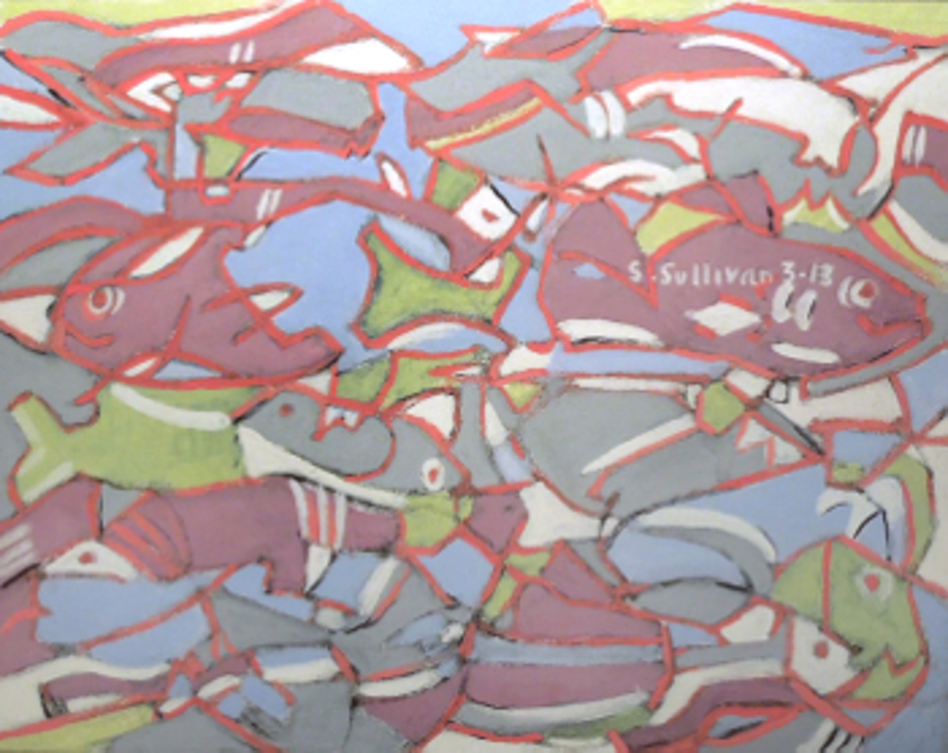 Stained Glass Fish by Stella Sullivan