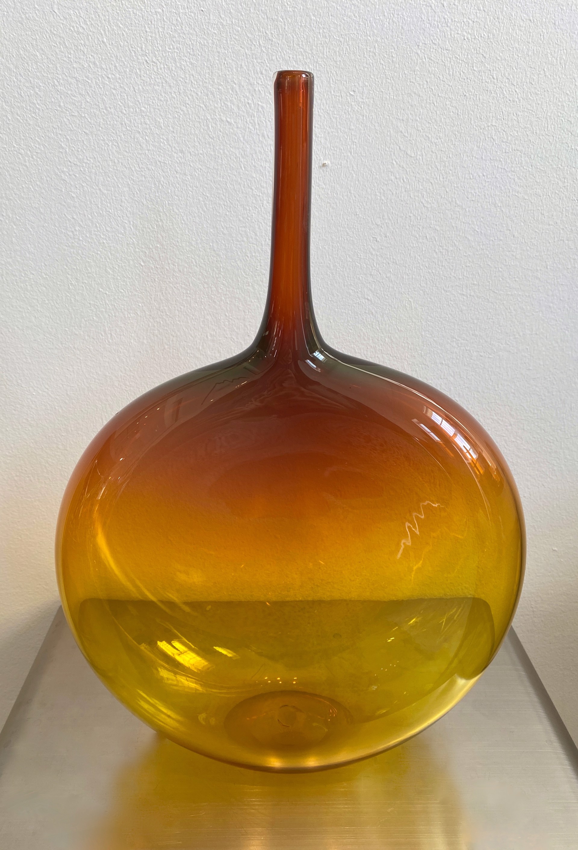 Burnt Orange Large Lecca Lecca Bottle by John Geci