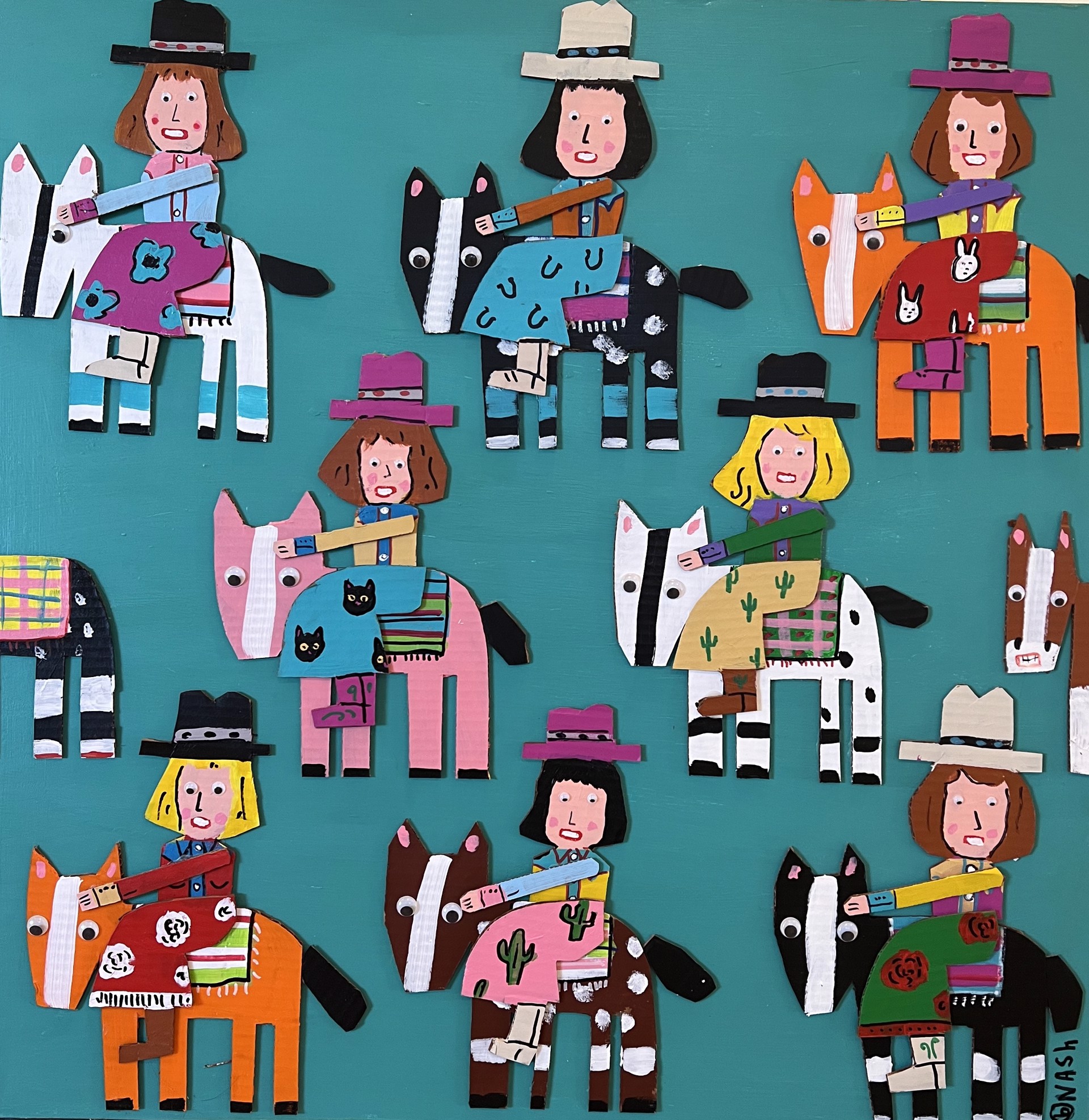 Cowgirl Lineup by Brian Nash