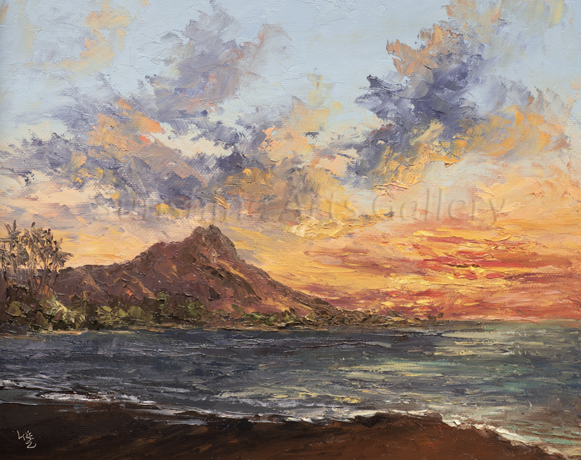 Diamond Head Sky by Lisabongzee