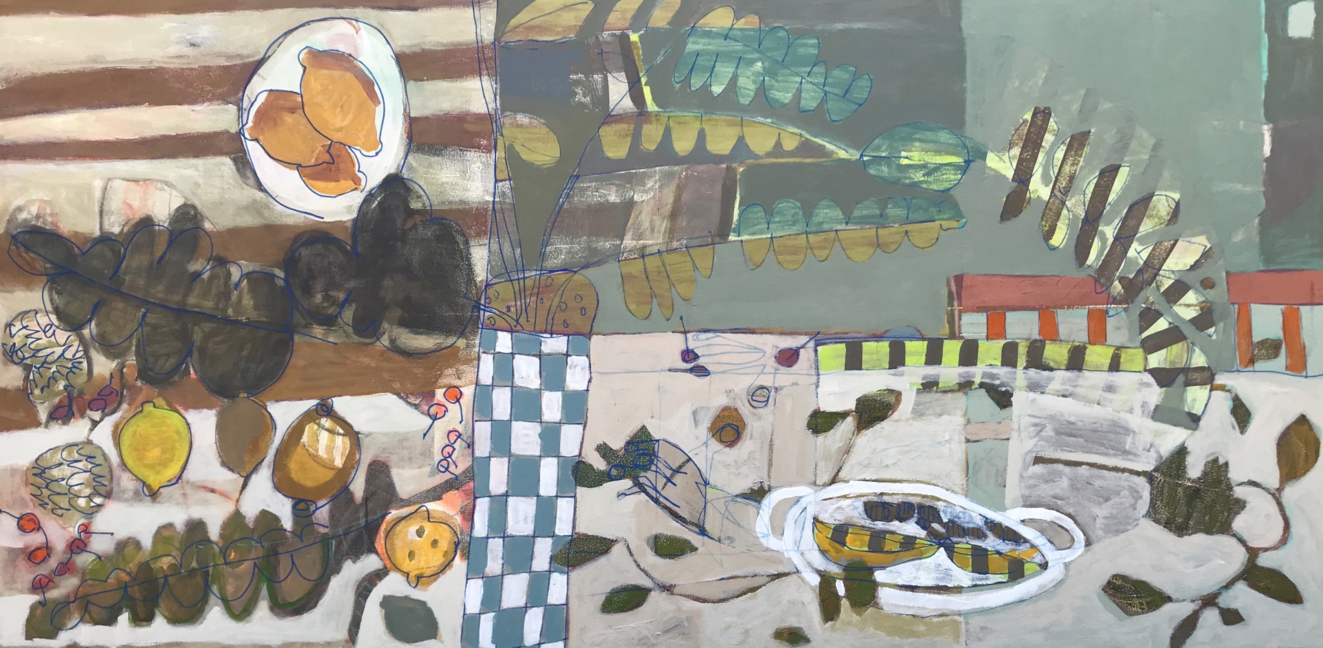 Lemon Tree with Cherries, Bananas and Brazil Nuts by Rachael Van Dyke