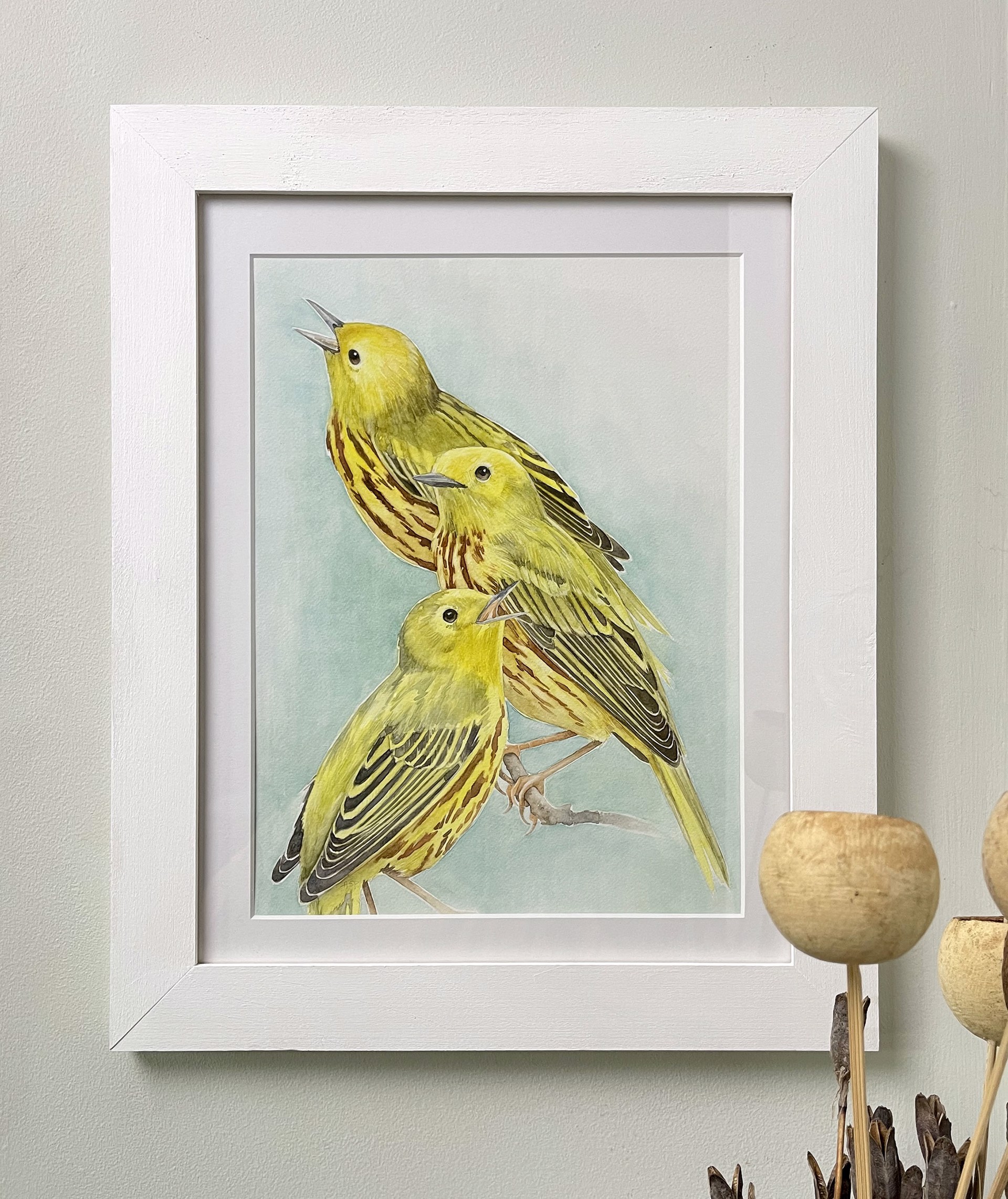 Crane Creek Chorus (Yellow Warblers) by Amy Shawley