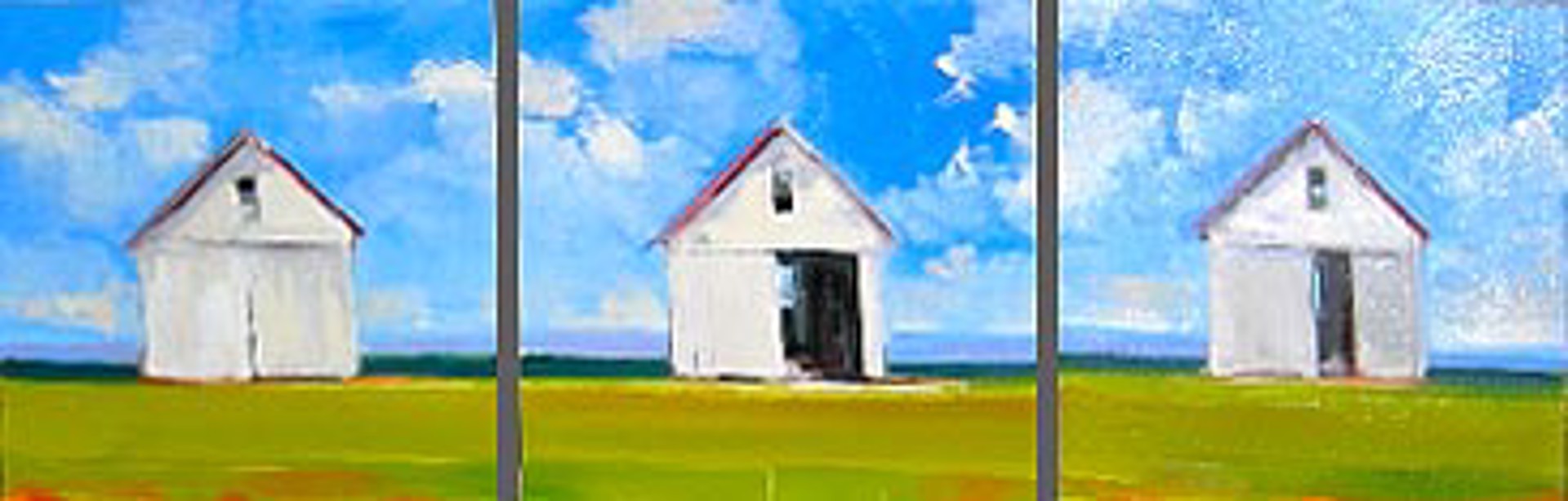 Summer Sheds Triptych by Craig Mooney